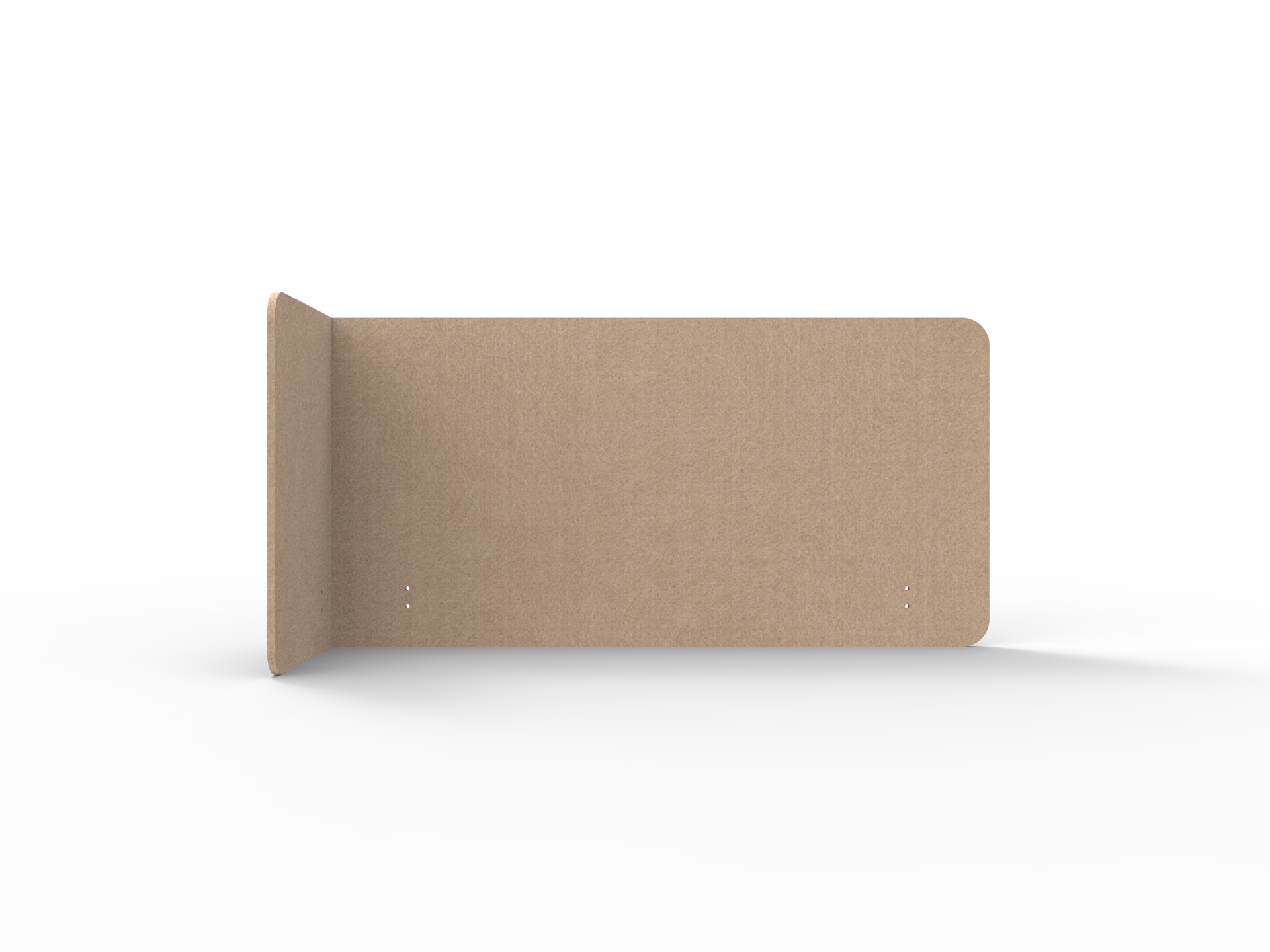 Acouline Quarter Screen – Single End Wrap, Left Return – Clay (370) | Rapidline
