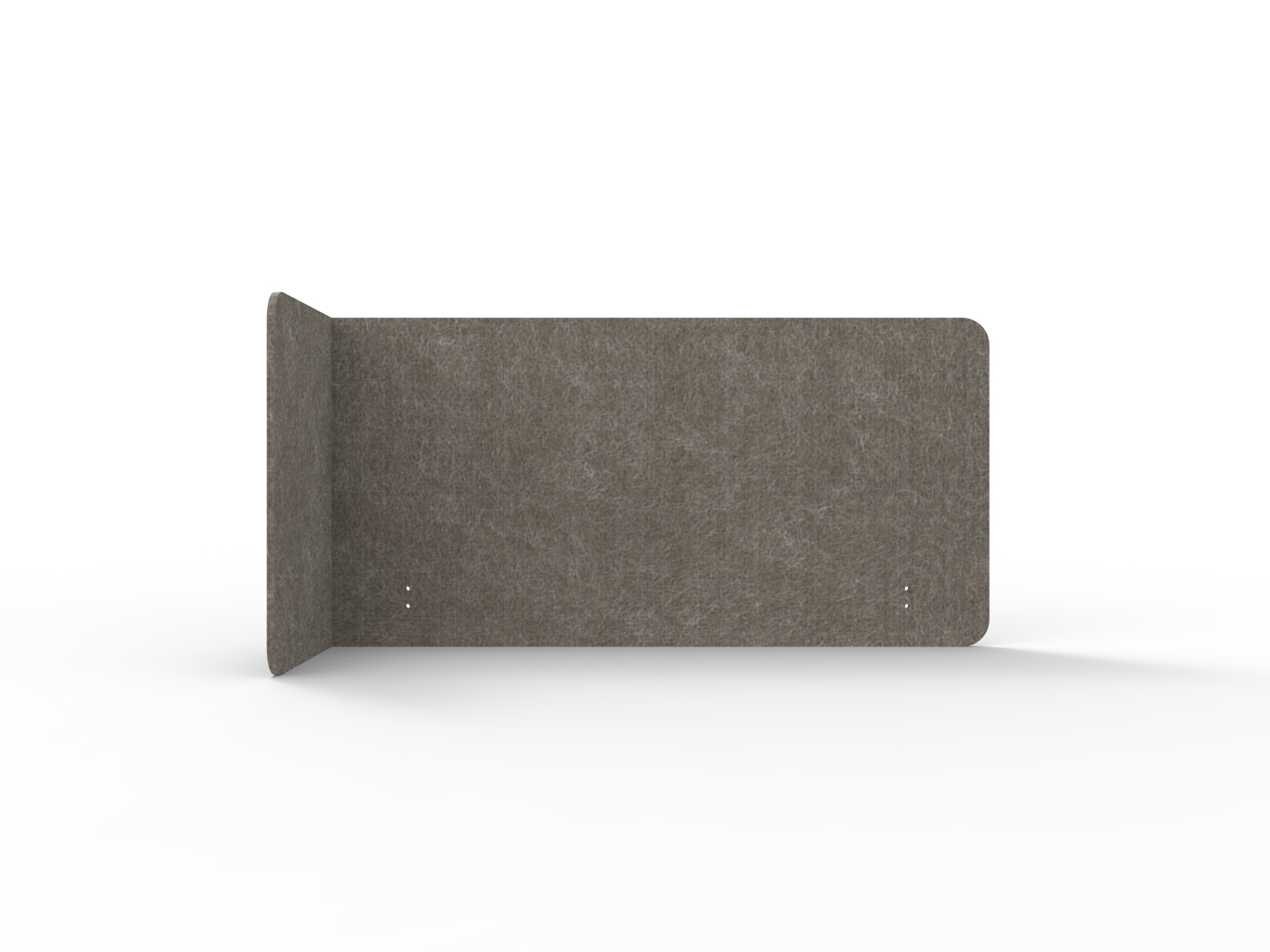 Acouline Quarter Screen – Single End Wrap, Left Return | Drift 130 | 12mm | 600mm H | 1600mm W for 1200mm Worktop
