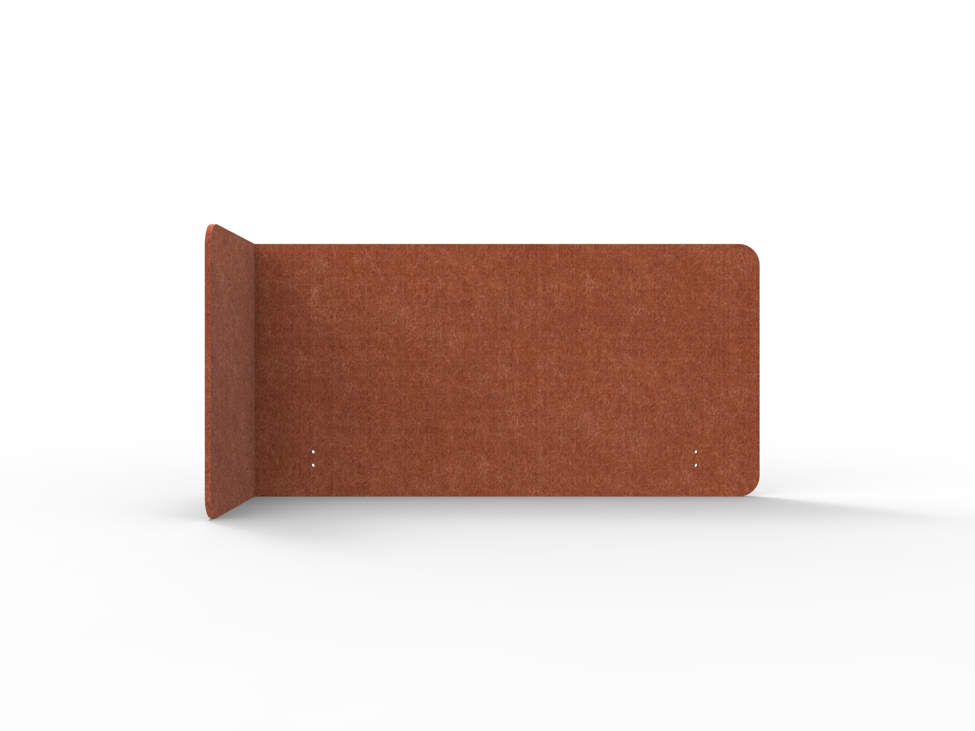 Acouline Quarter Screen – Single End Wrap Left Return – Ember – 12mm x 600mm – Suits 1200mm Worktop
