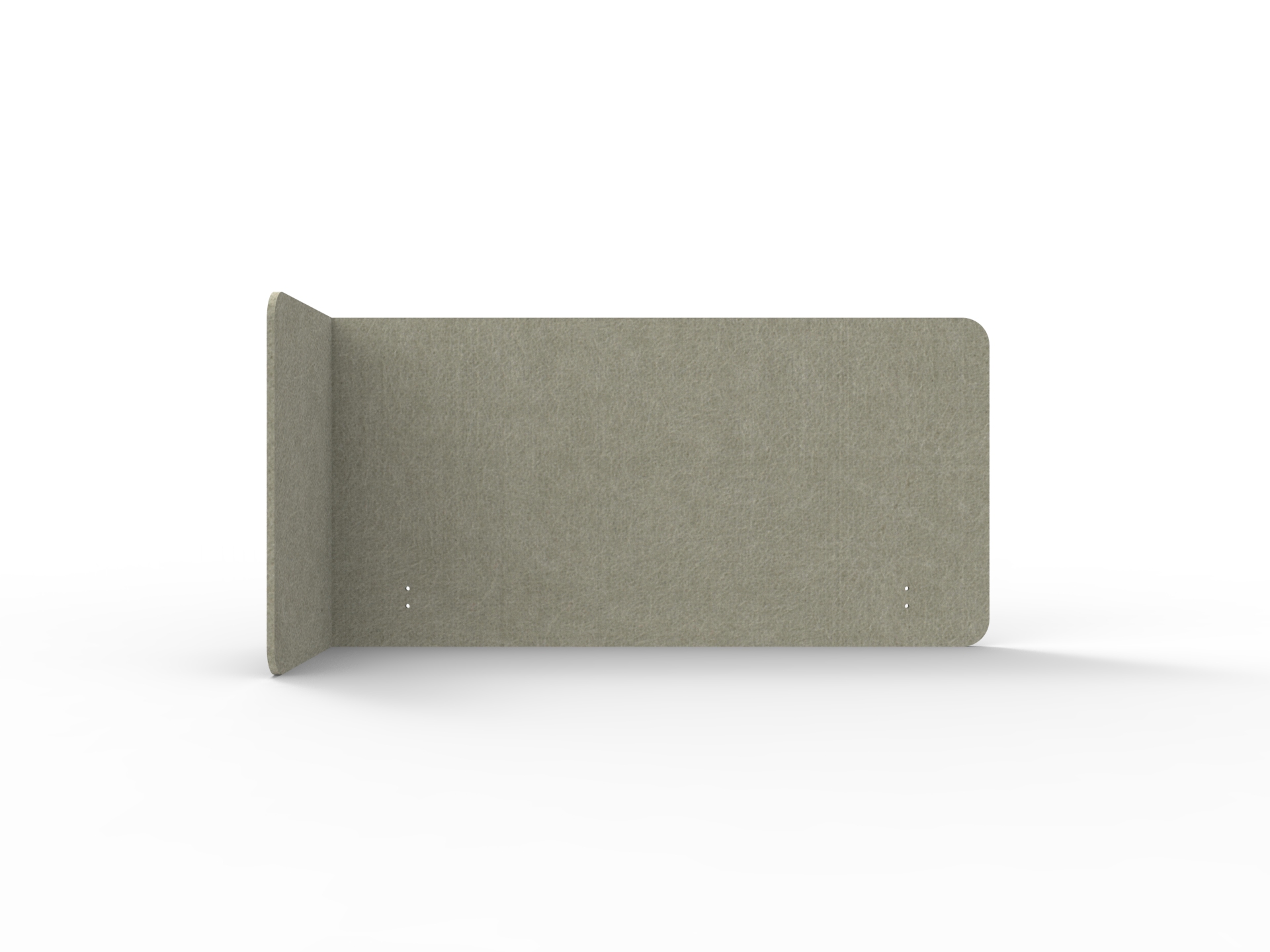 Acouline Quarter Screen – Single End Wrap Left Return – Moss – 12mm x 600mm – Suits 1200mm Worktop