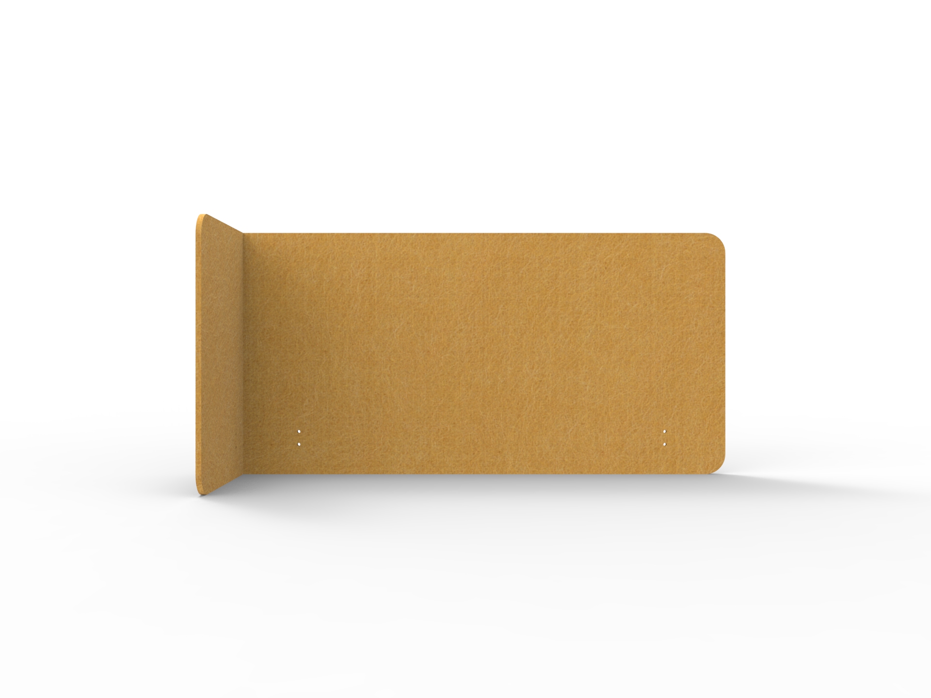 Acouline Quarter Screen – Single End Wrap, Left Return | Reed 320 | 12mm | 600mm H | 1600mm W for 1200mm Worktop