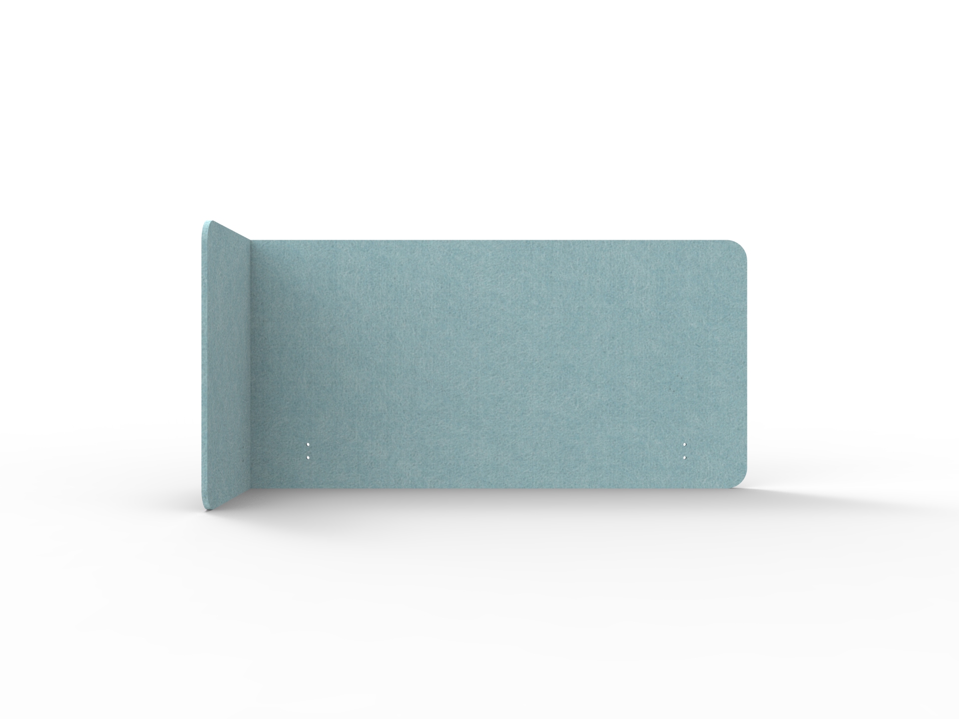 Acouline Quarter Screen – Single End Wrap, Left Return | Stream 240 | 12mm | 600mm H | 1600mm W for 1200mm Worktop