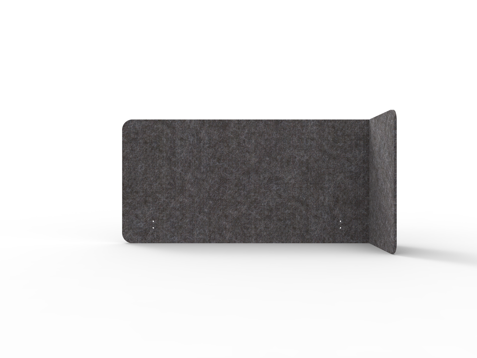 Acouline Quarter Screen – Single End Wrap, Right Return | 12mm | 600mm H | Char