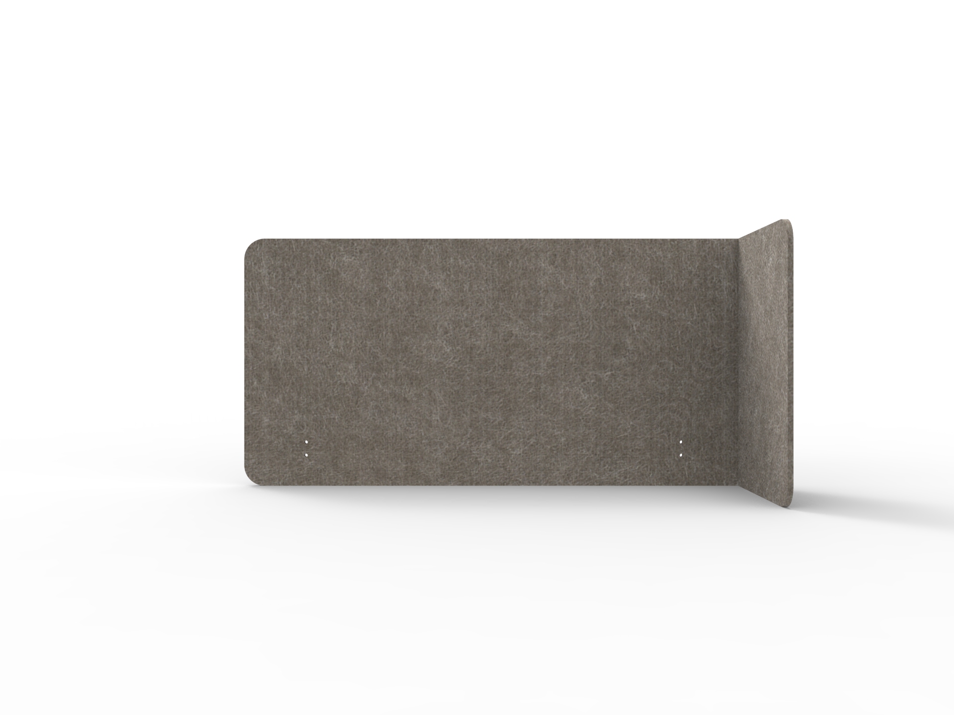 Rapidline Acouline Quarter Screen – Single End Wrap, Right Return | Drift 130 | 12mm | 600mm H | Suits 1200mm Worktop