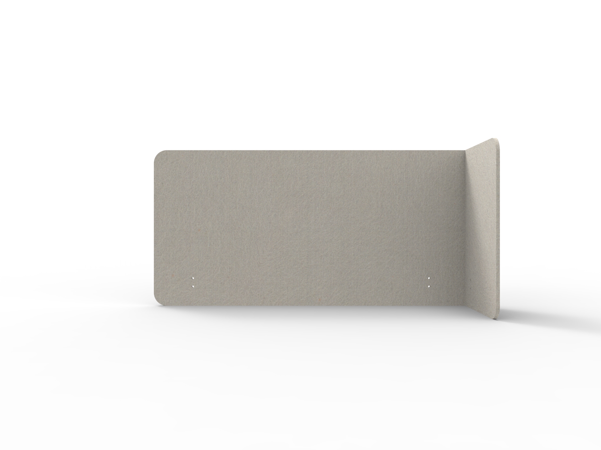 Rapidline Acouline Quarter Screen – Single End Wrap, Right Return – Mist 500, 12mm, 600mm H, Suits 1200mm Worktop