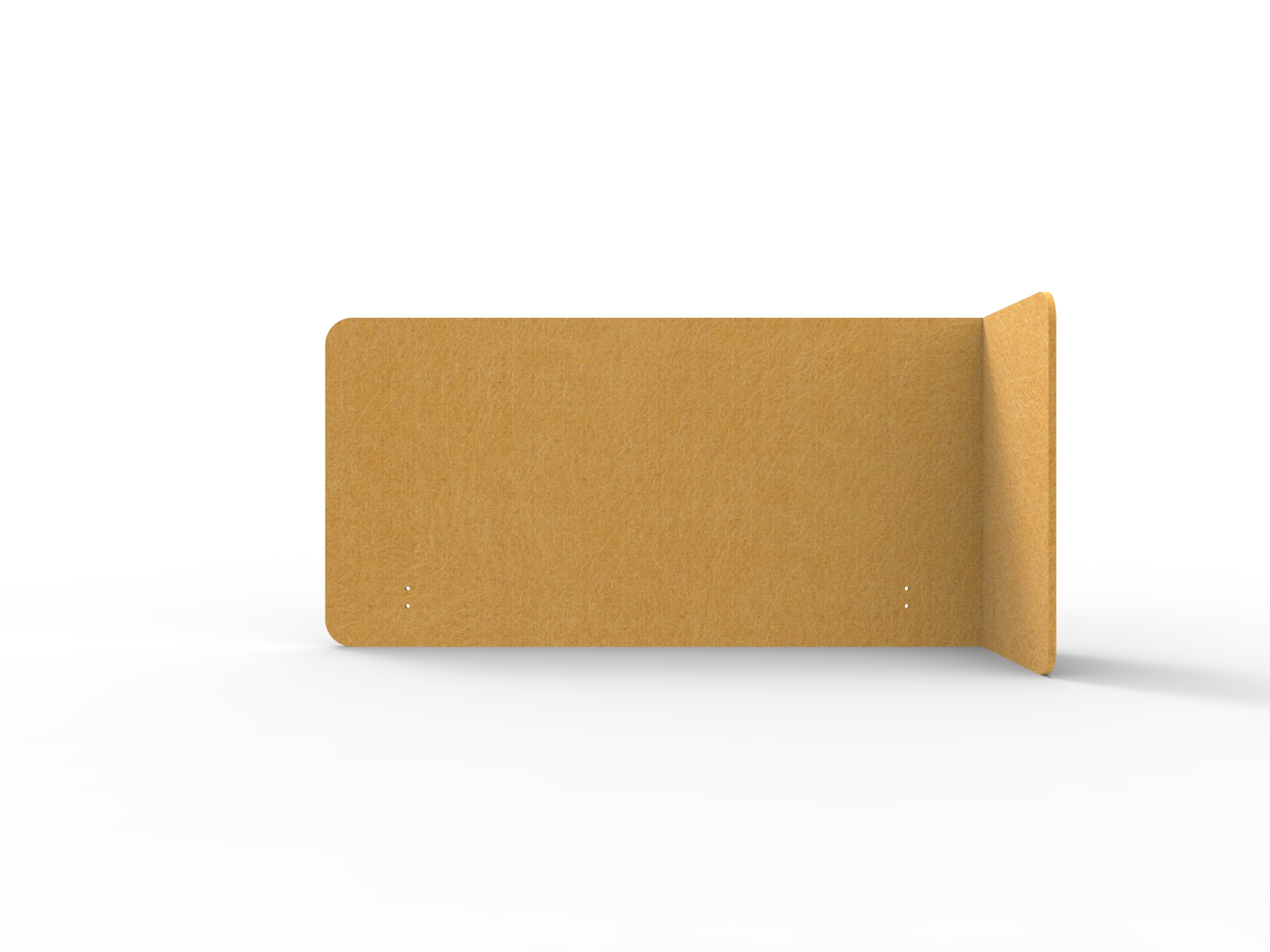 Rapidline Acouline Quarter Screen – Single End Wrap, Right Return | Reed 320 | 24mm | 600mm H | 1200mm Worktop