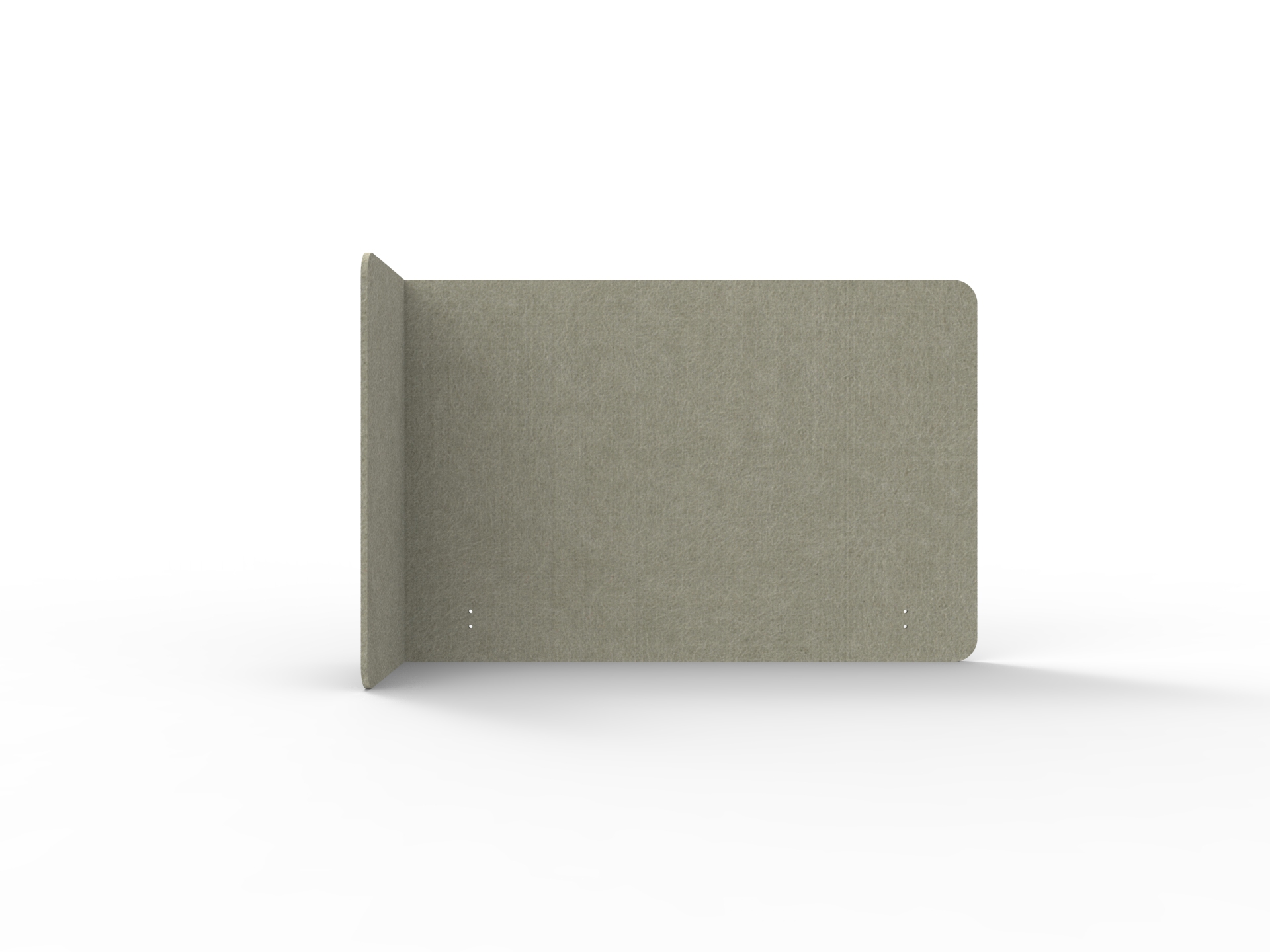 Acouline Quarter Screen – Single End Wrap, Left Return – Moss (090) | 24mm × 800mm | Fits 1200mm Worktop