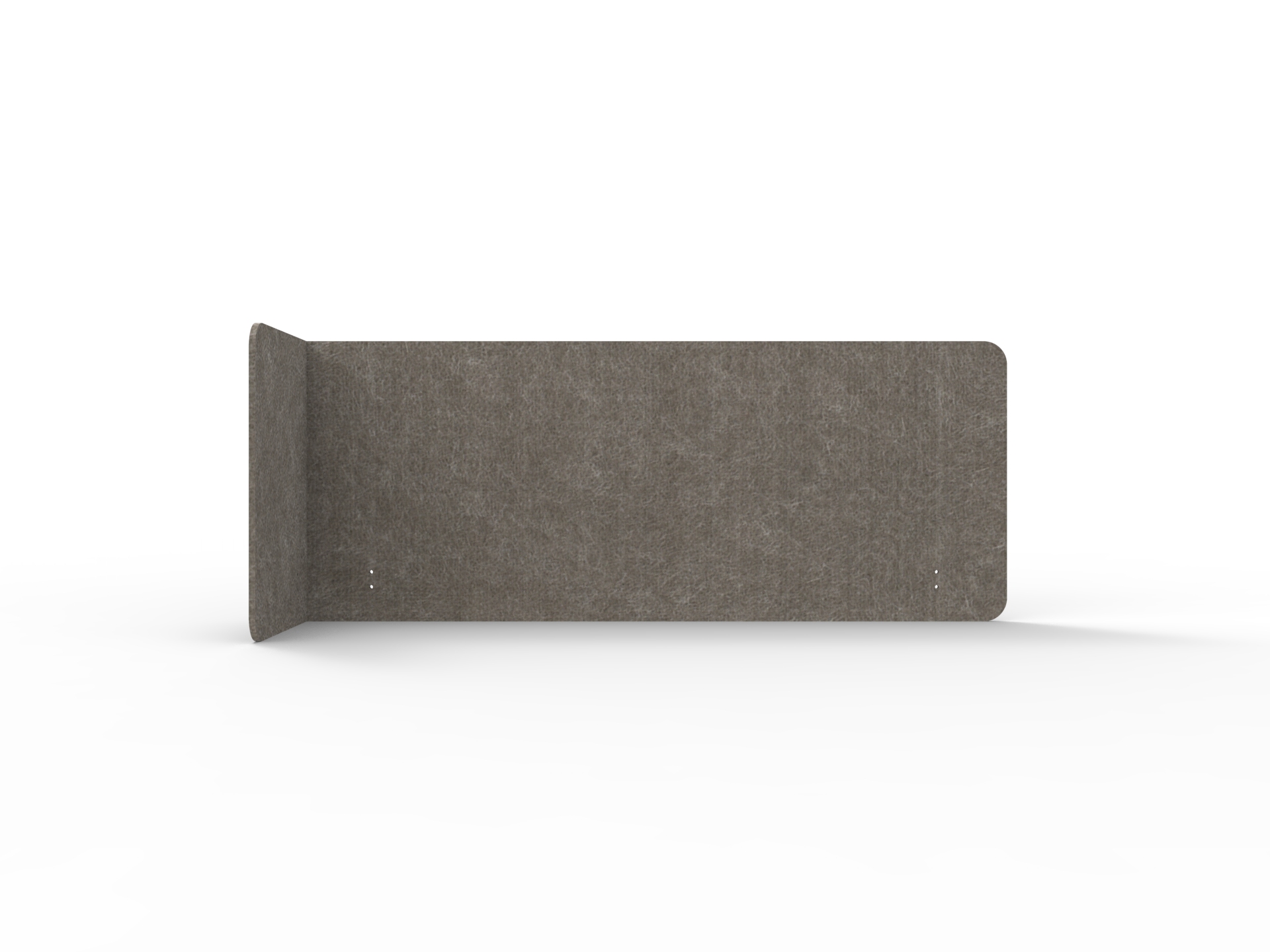 Rapidline Acouline Quarter Screen – Single End Wrap, Left Return – Drift 130 | 12mm, 600mm H, Suits 1500mm Worktop
