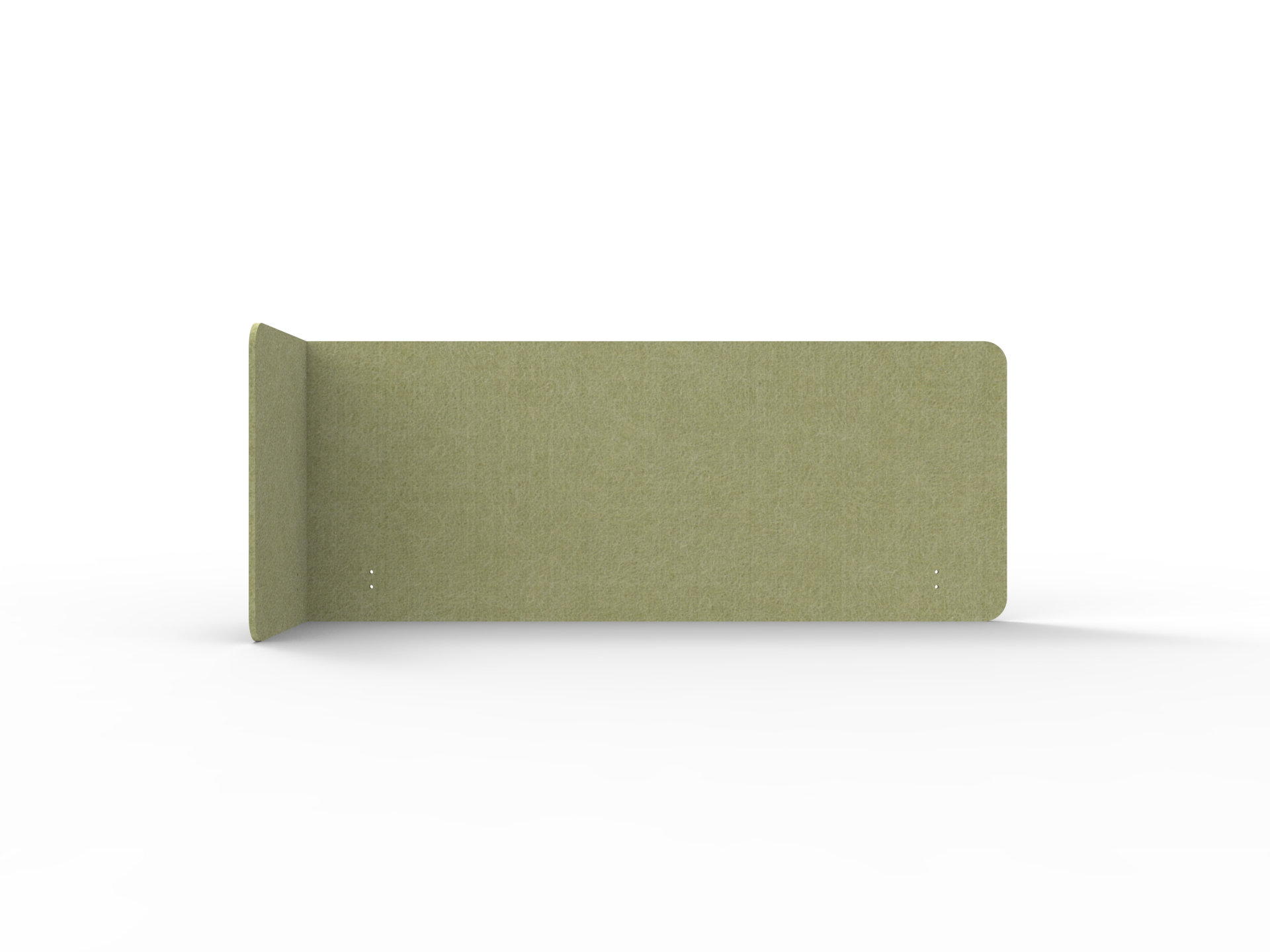 Acouline Quarter Screen – Single End Wrap Left Return | Fern | 24mm Thick | 600mm H | 1900mm Wide for 1500mm Worktop