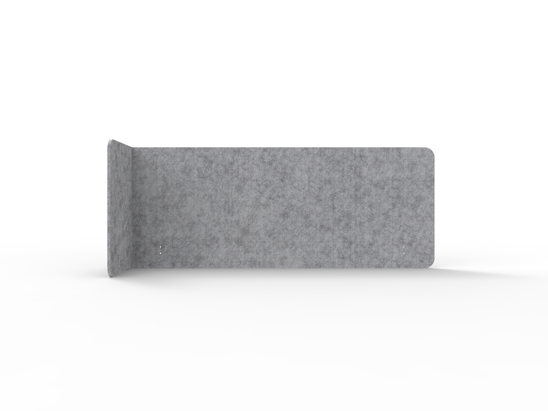Rapidline Acouline Quarter Screen – Single End Wrap, Left Return | Flint 030, 24mm, 600mm H, 1500mm Worktop