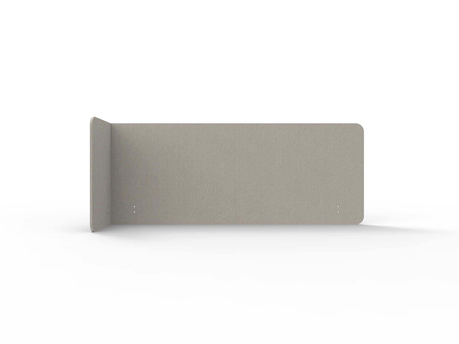 Acouline Quarter Screen – Single End Wrap Left Return | Mist | 24mm Thick | 600mm H | 1900mm Wide for 1500mm Worktop
