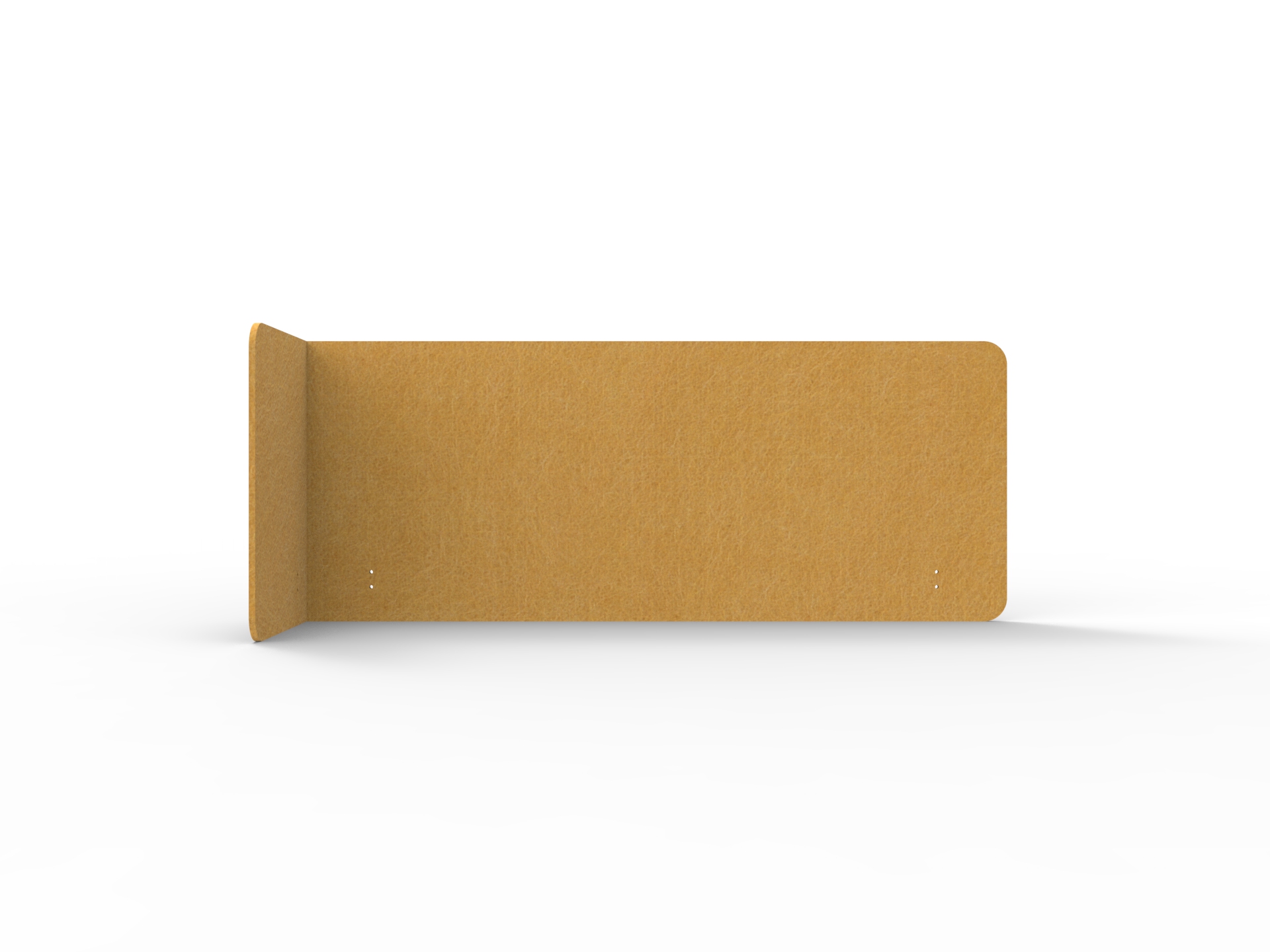 Rapidline Acouline Quarter Screen – Single End Wrap, Left Return – Reed 320 – 24mm Thick, 600mm High, Suits 1500mm Worktop