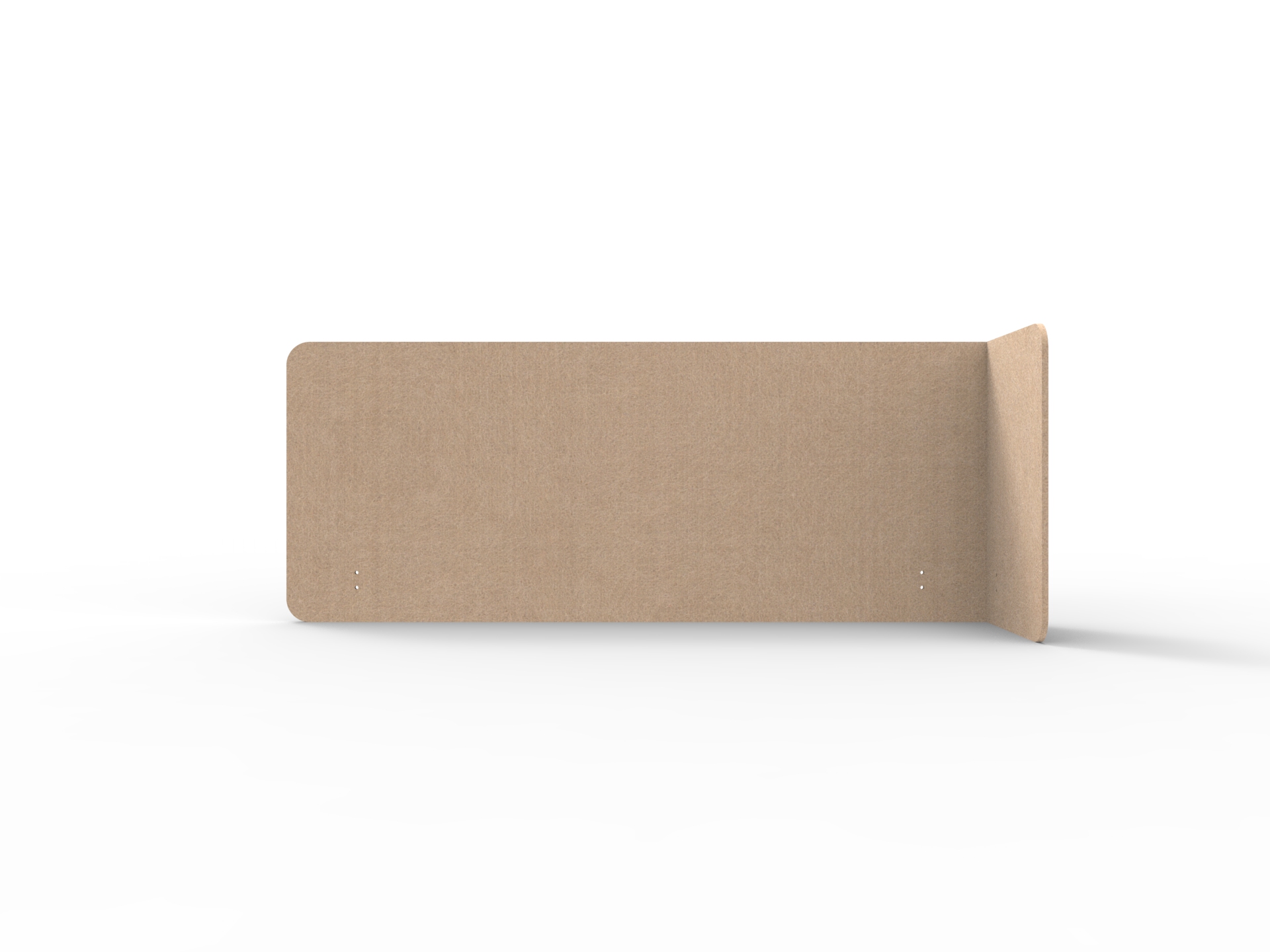 Rapidline Acouline Quarter Screen – Single End Wrap, Right Return | Clay | 24mm x 1900mm x 600mm