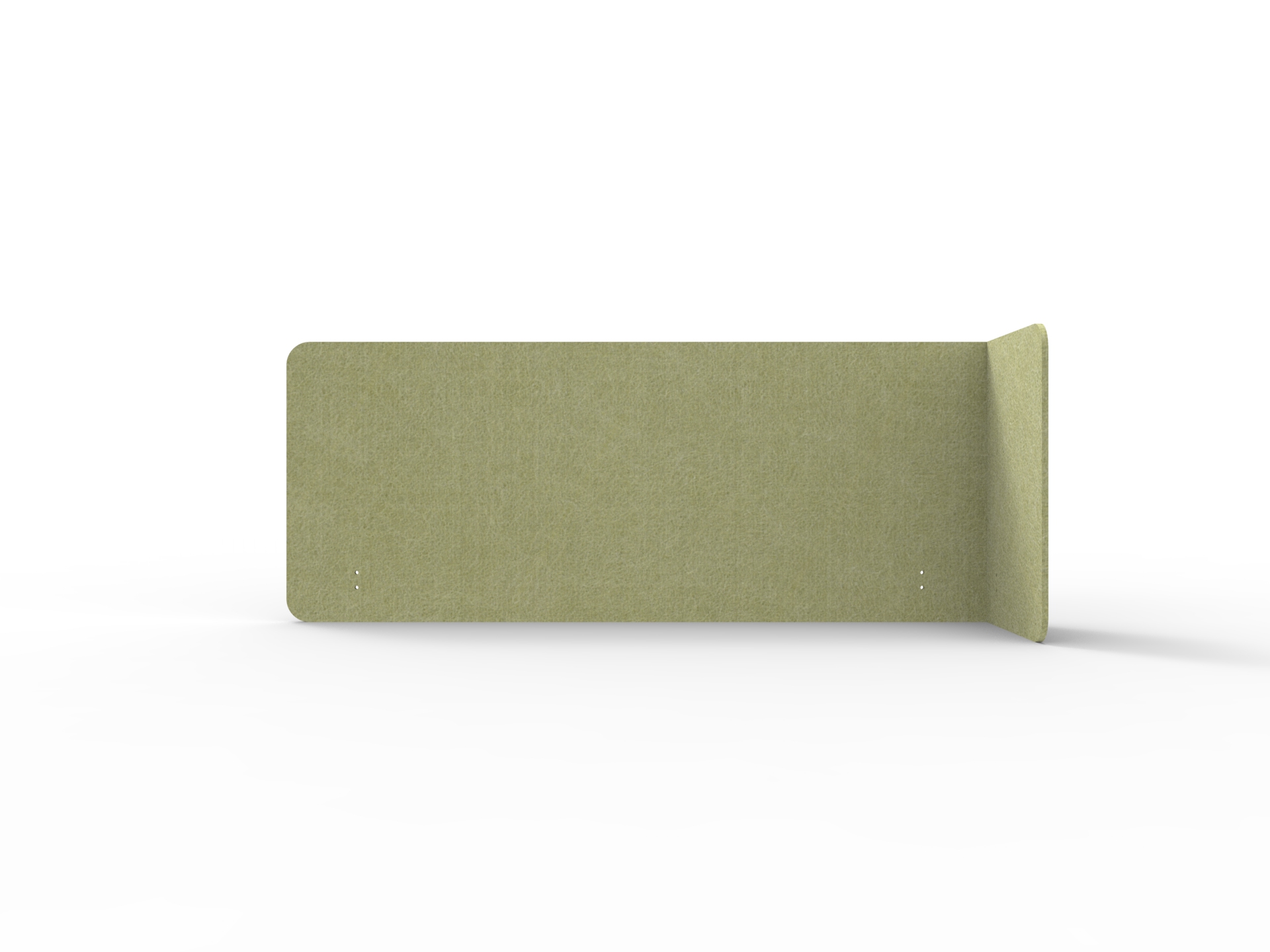 Acouline Quarter Screen – Single End Wrap, Right Return | Fern 420 | 24mm | 600mm H | Suits 1500mm Worktop