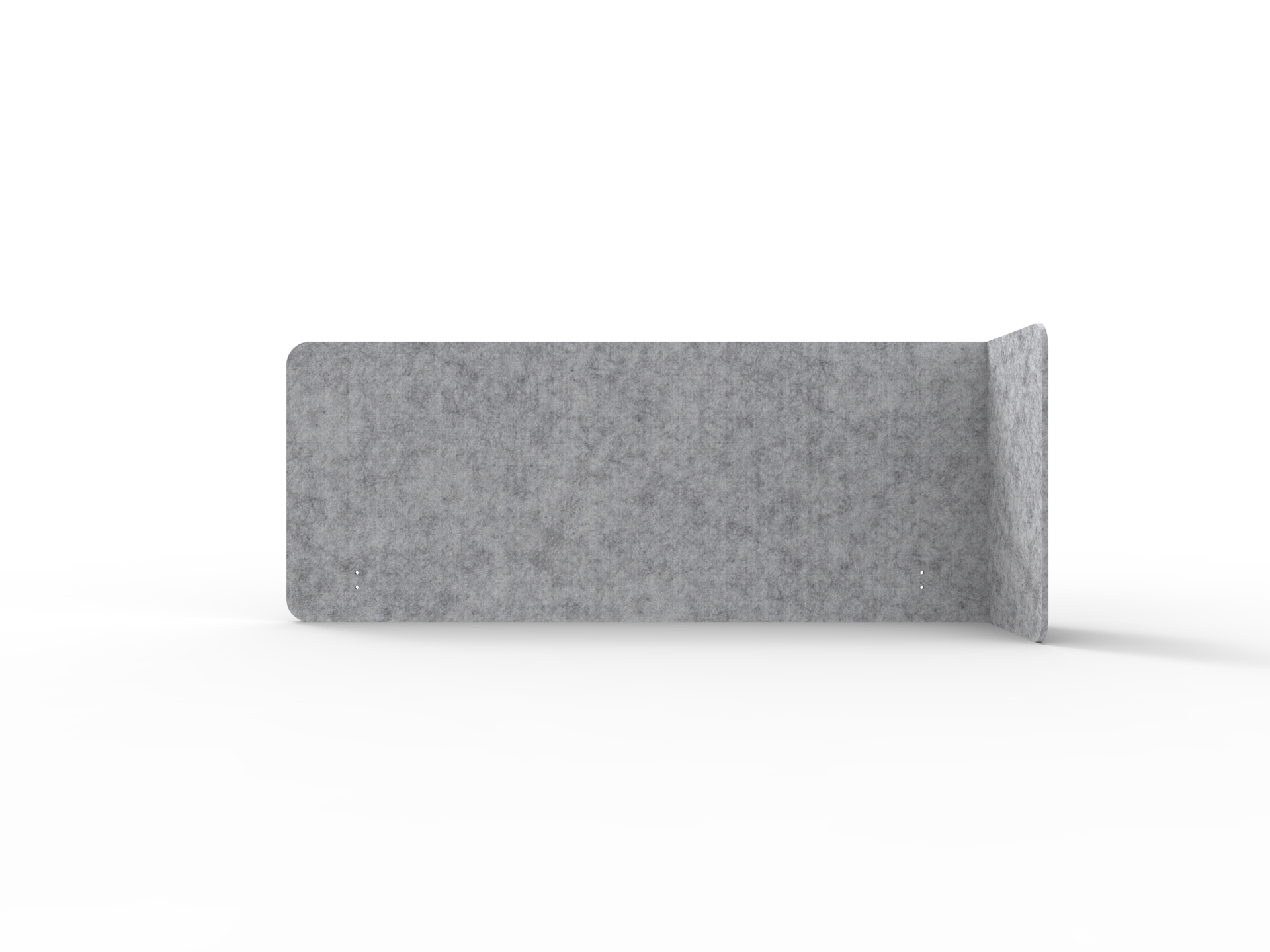 Rapidline Acouline Quarter Screen – Single End Wrap, Right Return | 1900mm Wide (Suits 1500mm Worktop) | 600mm Height | 24mm Panel | Flint