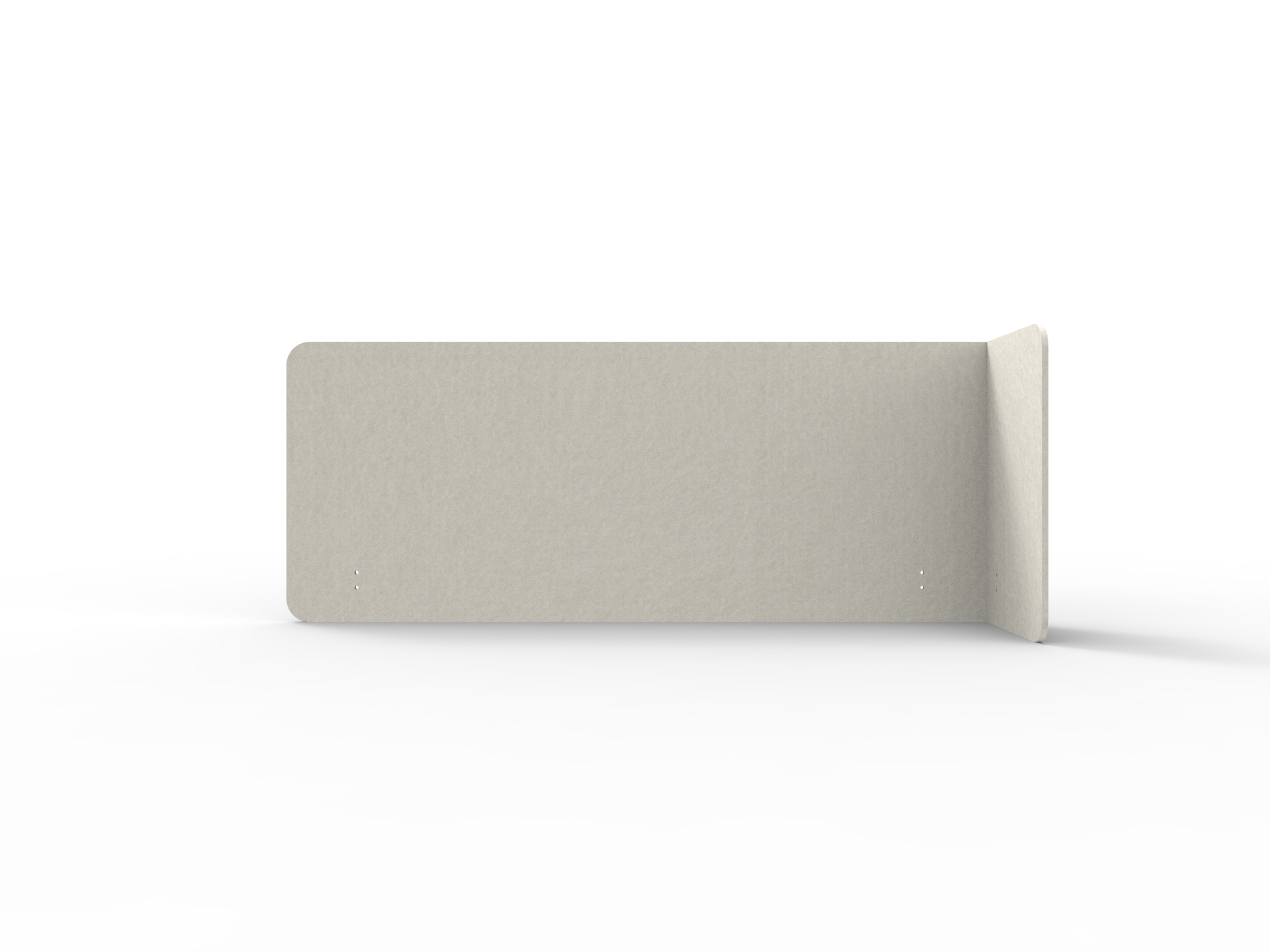 Rapidline Acouline Quarter Screen – Single End Wrap, Right Return | Frost | 24mm x 1900mm x 600mm