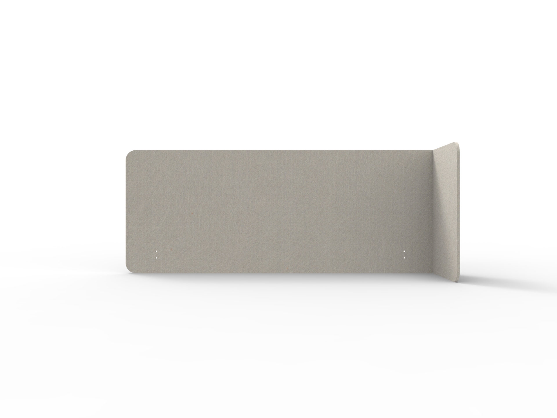 Acouline Quarter Screen – Single End Wrap, Right Return | Mist 500 | 24mm | 600mm H | Suits 1500mm Worktop