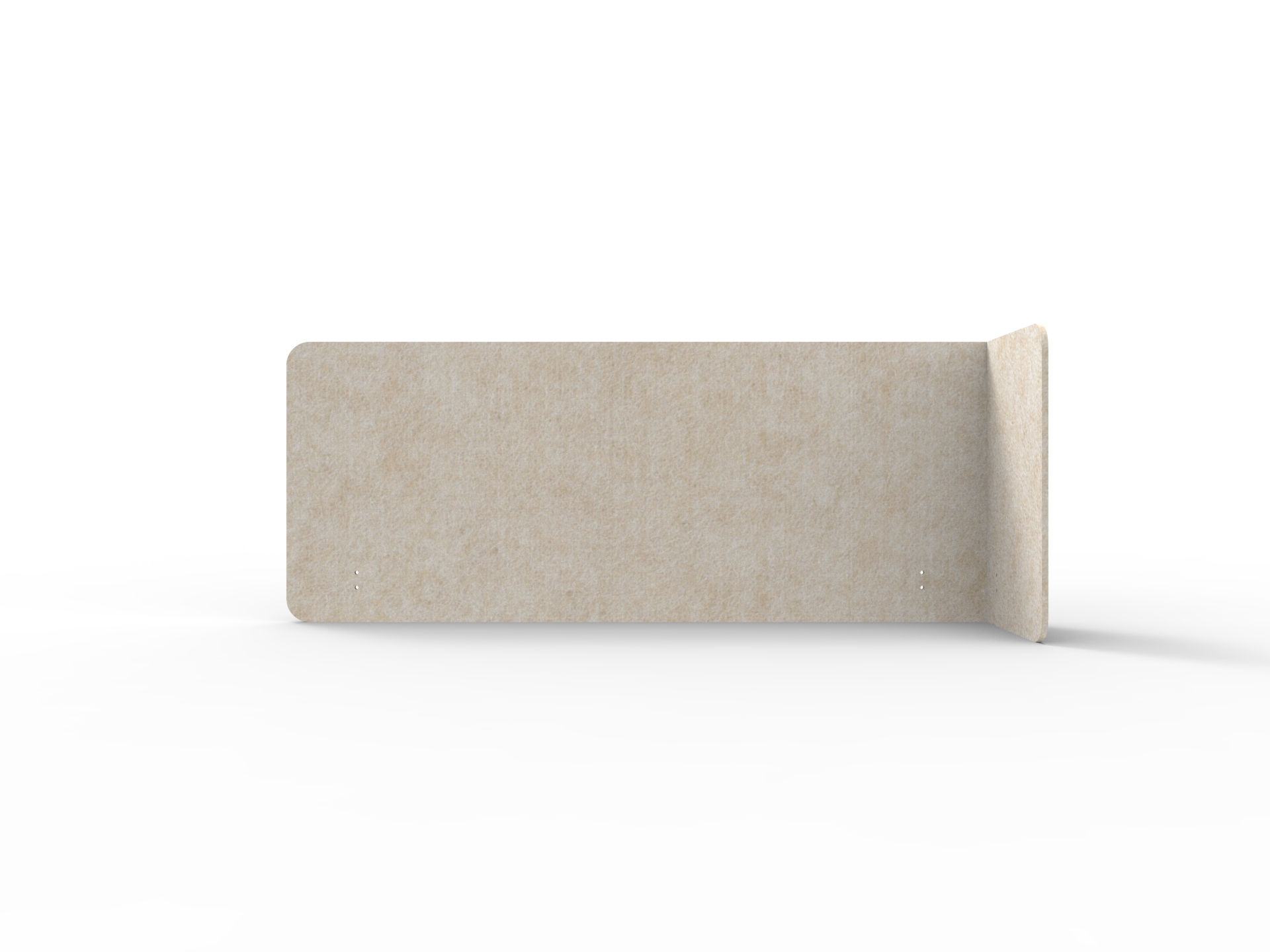 Rapidline Acouline Quarter Screen – Single End Wrap, Right Return – Truffle 080 – 1900mm × 600mm