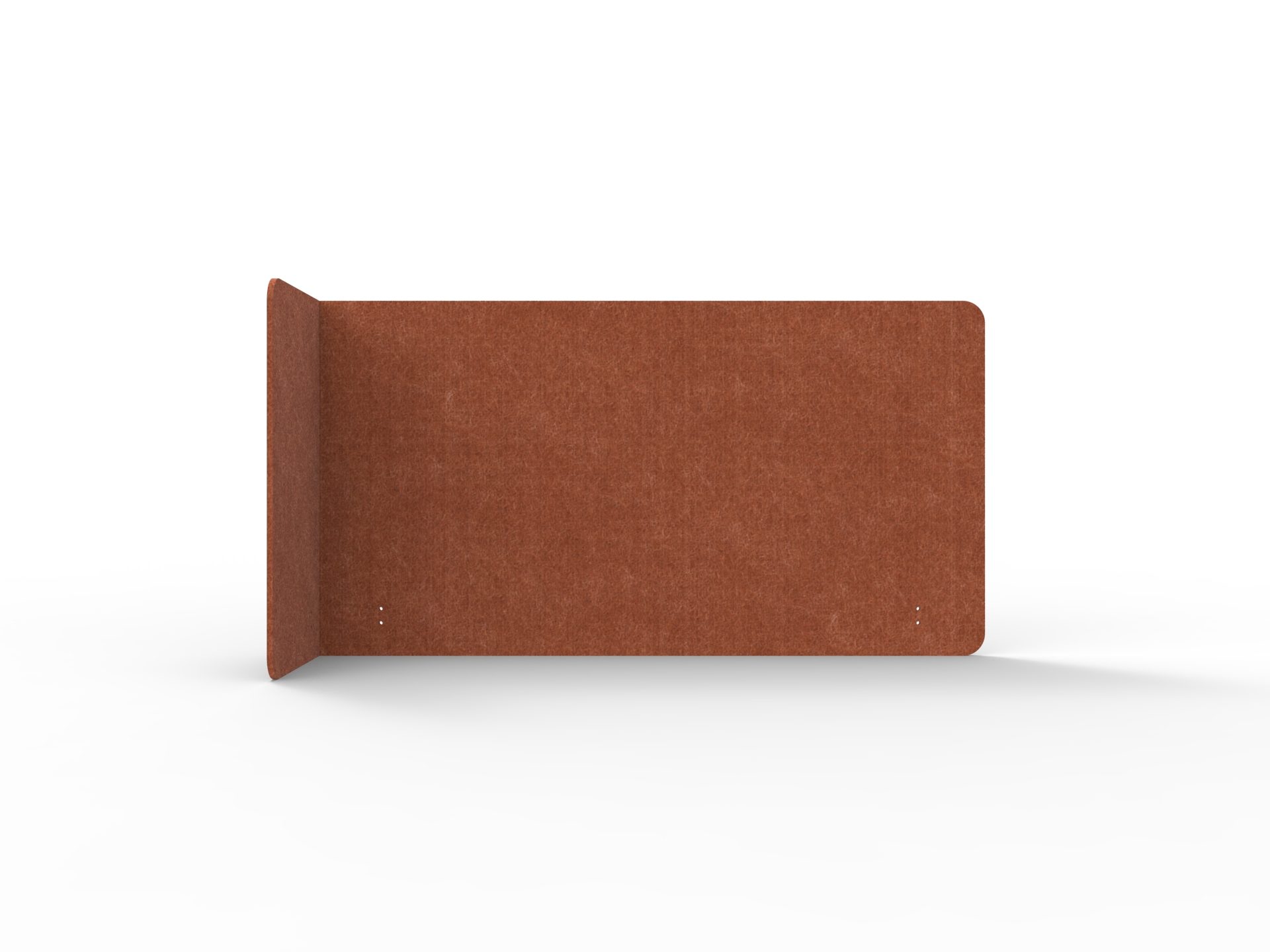 Rapidline Acouline Quarter Screen – Single End Wrap, Left Return | Ember | 24mm | 800mm H | Fits 1500mm Worktop