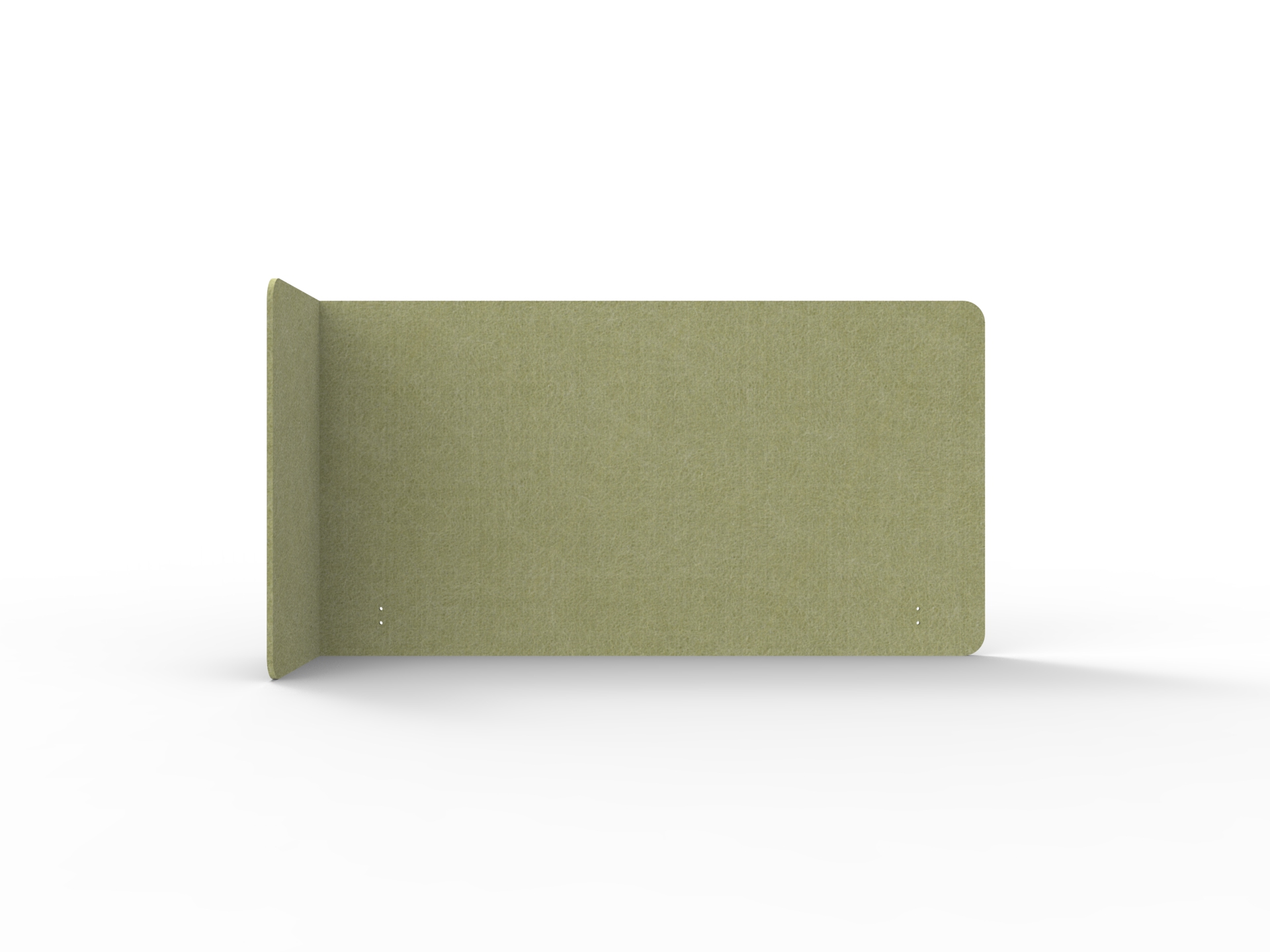 Rapidline Acouline Quarter Screen – Single End Wrap, Left Return | Fern 420 | 12mm | 800mm H | Fits 1500mm Worktop