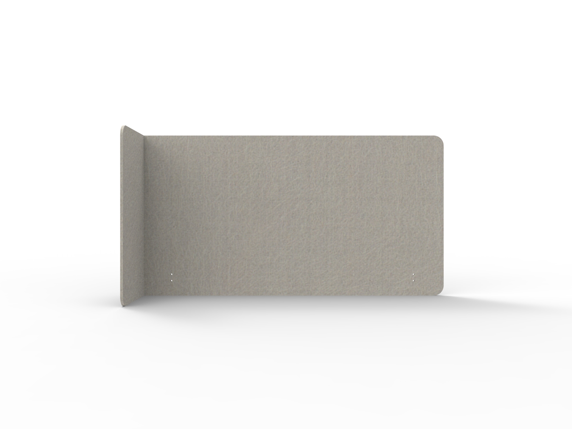 Rapidline Acouline Quarter Screen – Single End Wrap, Left Return | 90° Fold Acoustic Desk Divider