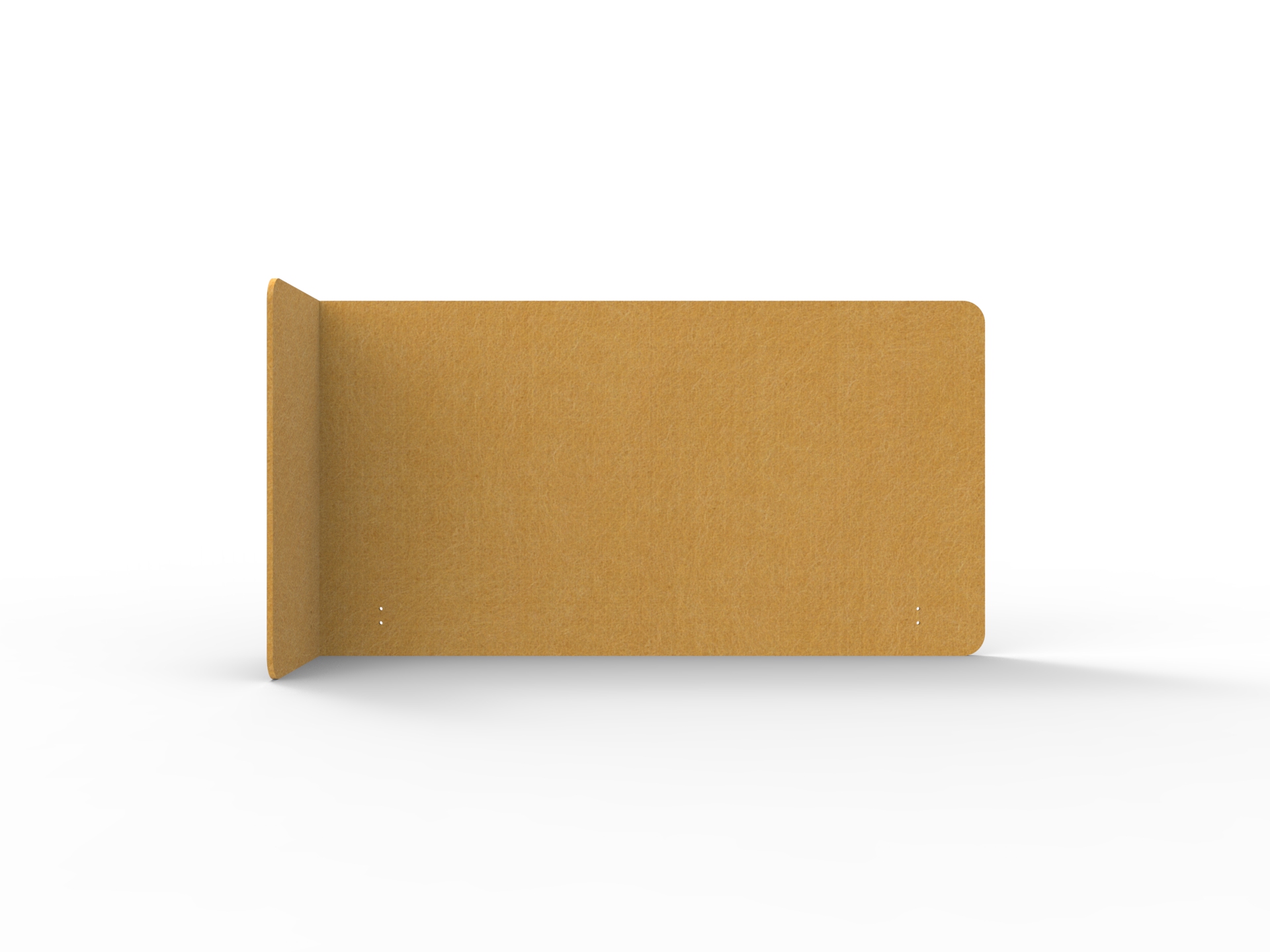 Acouline Quarter Screen – Single End Wrap, Left Return | Reed 320 | 12mm Thick | 800mm High | Suits 1500mm Worktop