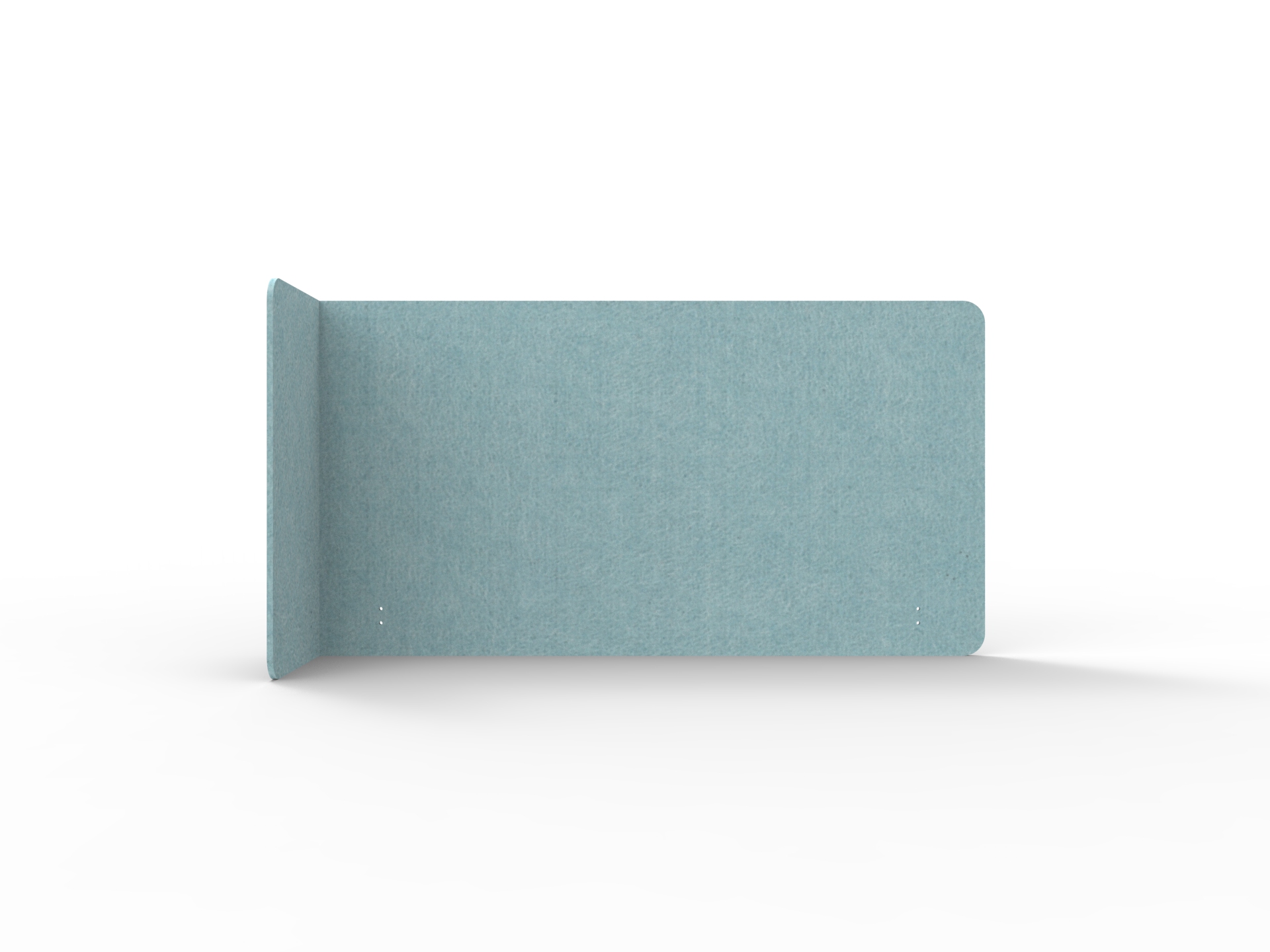 Acouline Quarter Screen – Single End Wrap, Left Return | Stream 240 | 12mm Thick | 800mm High | Suits 1500mm Worktop