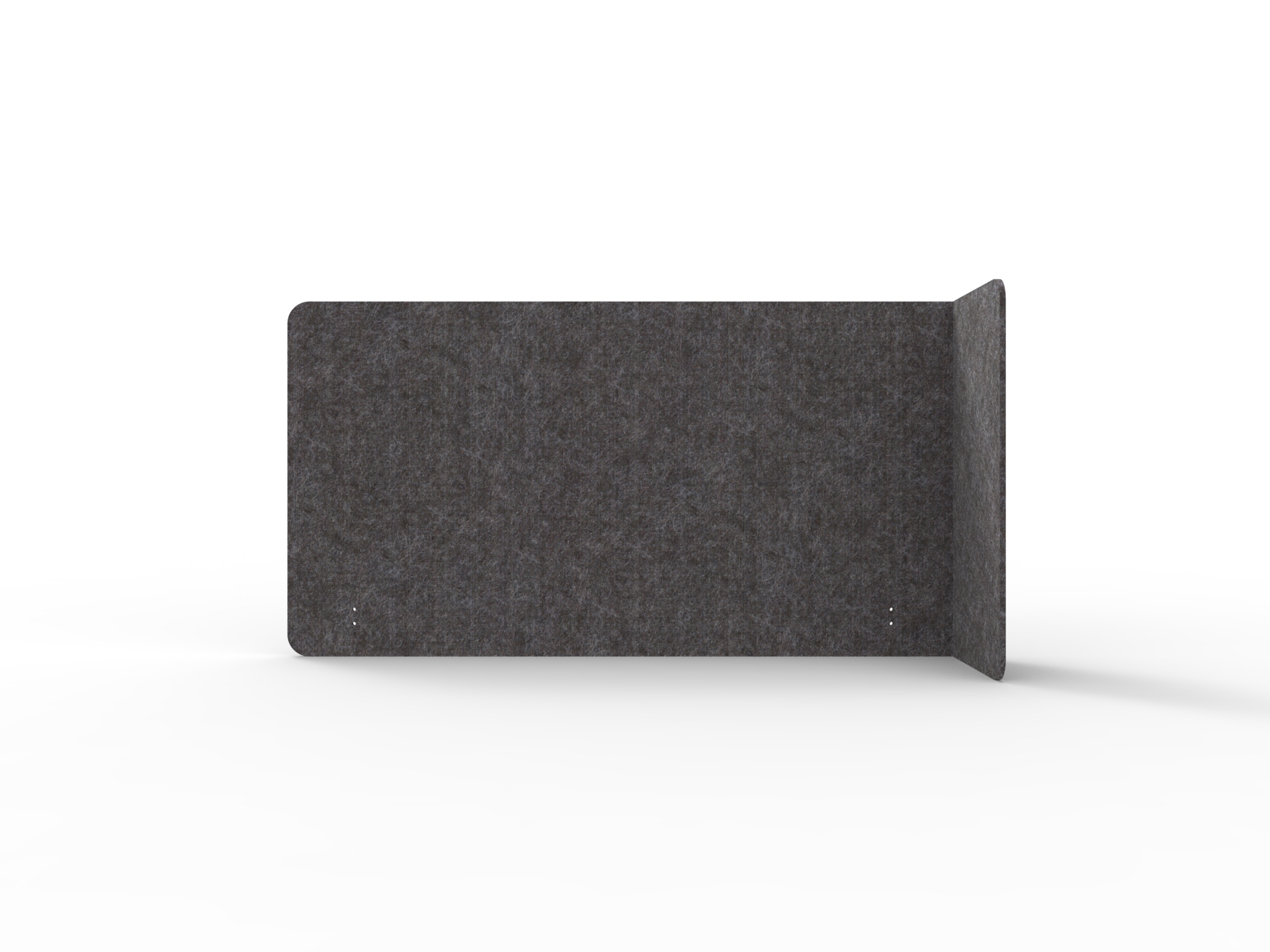 Rapidline Acouline Quarter Screen – Single End Wrap Right Return | Char 040 | 24mm × 1900mm × 800mm