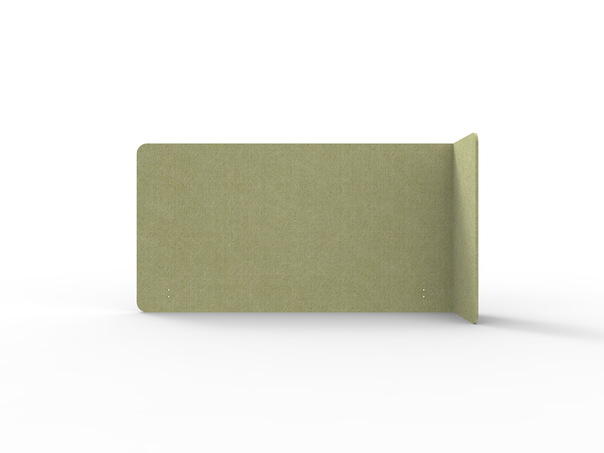Rapidline Acouline Quarter Screen, Single End Wrap Right Return | Fern 420 | 24mm T × 800mm H × 1900mm W (1500mm Worktop)
