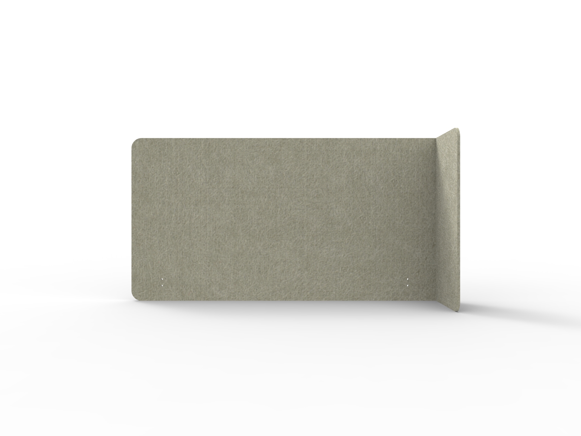 Rapidline Acouline Quarter Screen – Single End Wrap, Right Return | Moss 090 | 1900mm x 800mm | 12mm