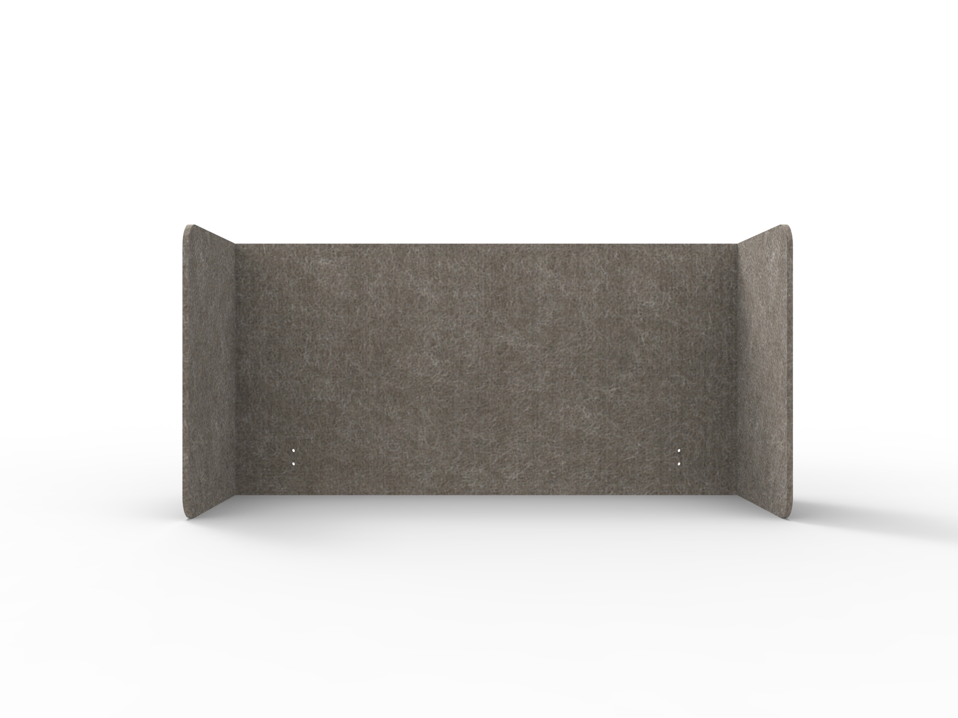 Rapidline Acouline Quarter Screen – Double End Wrap | Drift 130 | 600mm H × 2000mm W | 12mm | Suits 1200mm Desktop