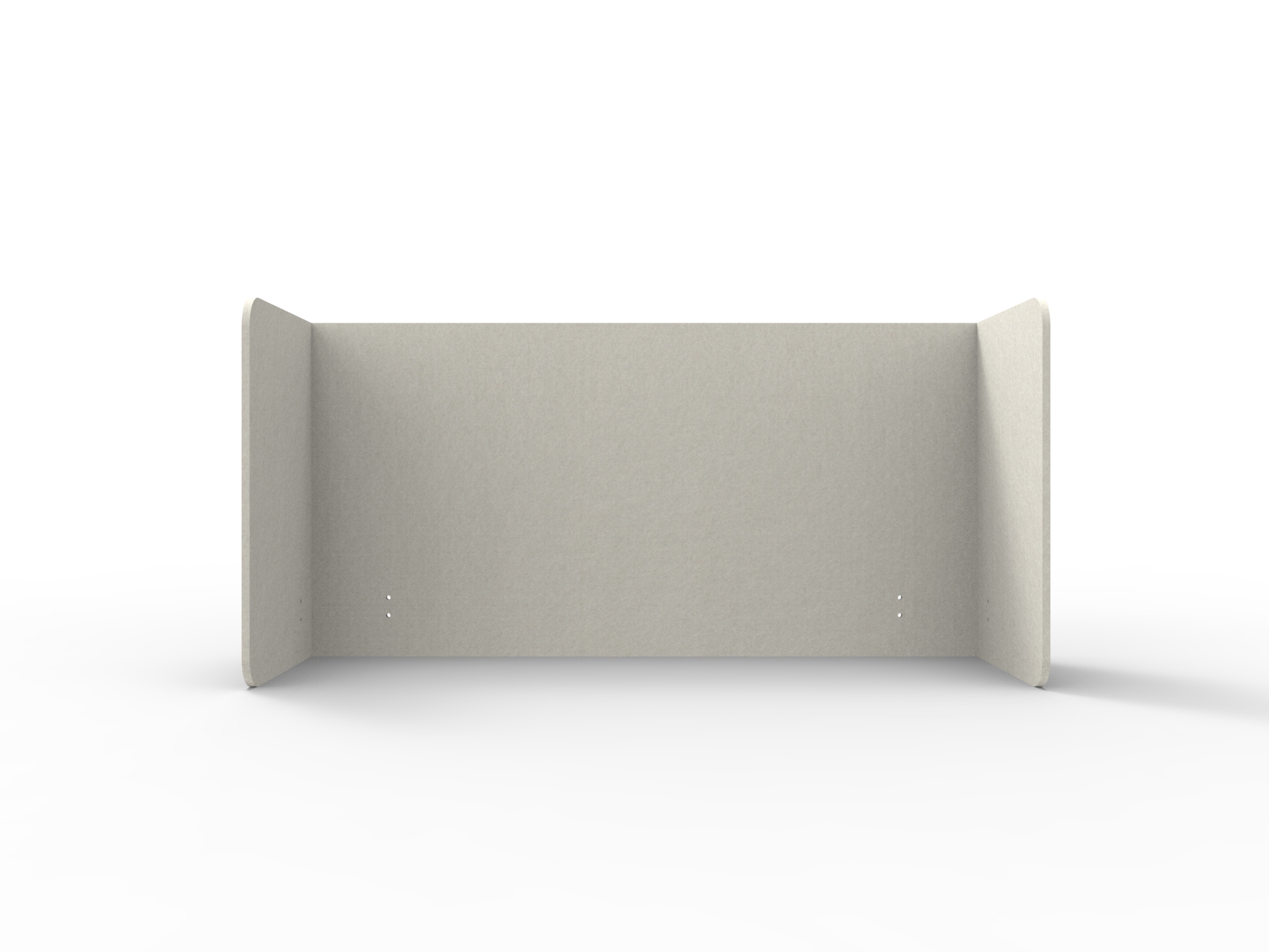 Rapidline Acouline Quarter Screen – Double End Wrap | Frost 380 | 600mm H × 24mm T | Suits 1200mm Desktop