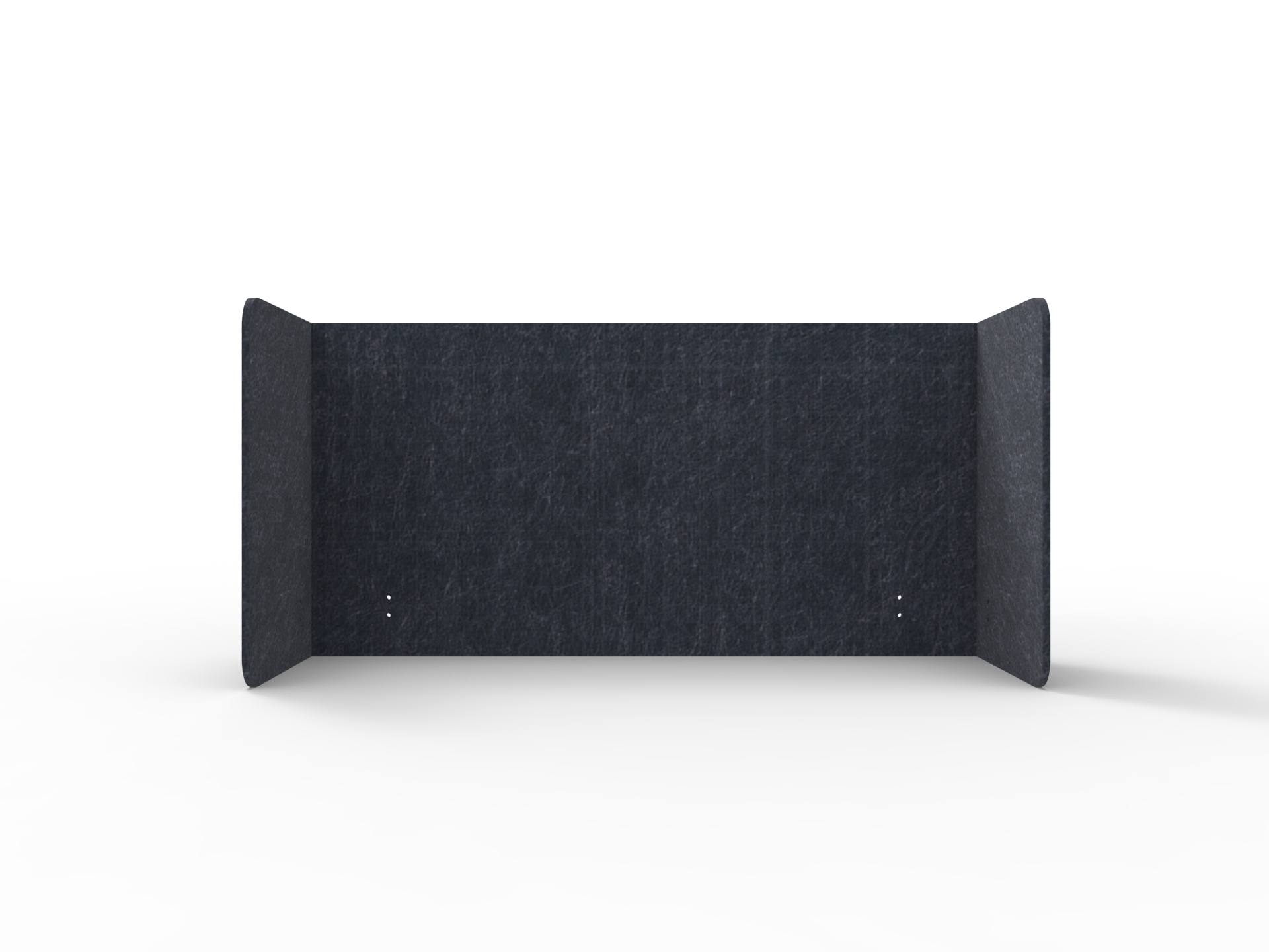 Rapidline Acouline Quarter Screen – Double End Wrap | Lake 170 | 600mm H × 2000mm W | 12mm | Suits 1200mm Desktop