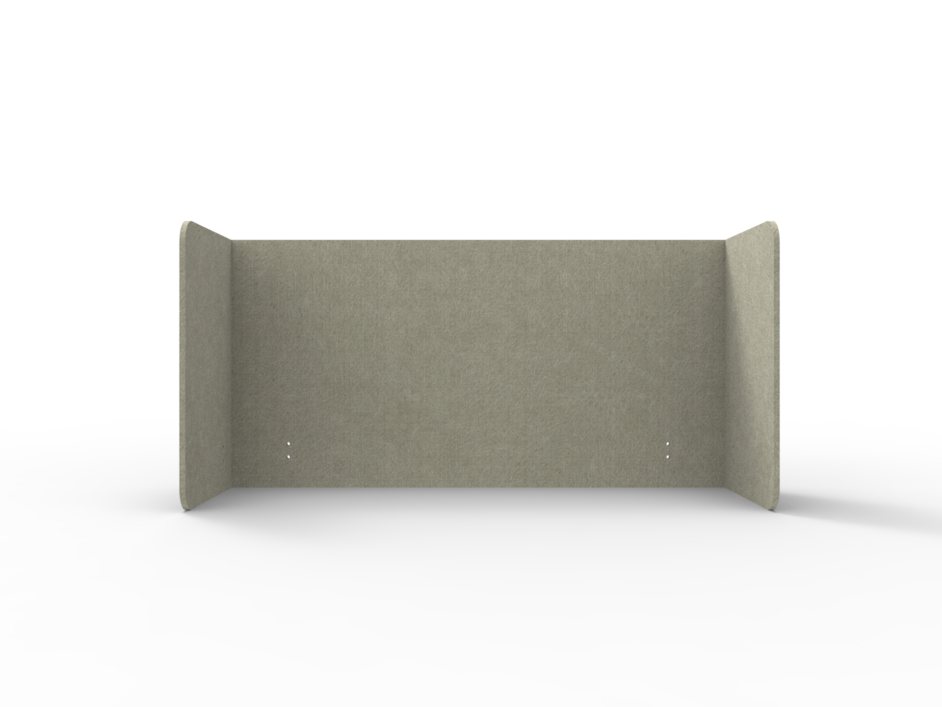 Acouline Double End Wrap Screen – Moss | 24mm Thick | 600mm High | Fits 1200mm Desk