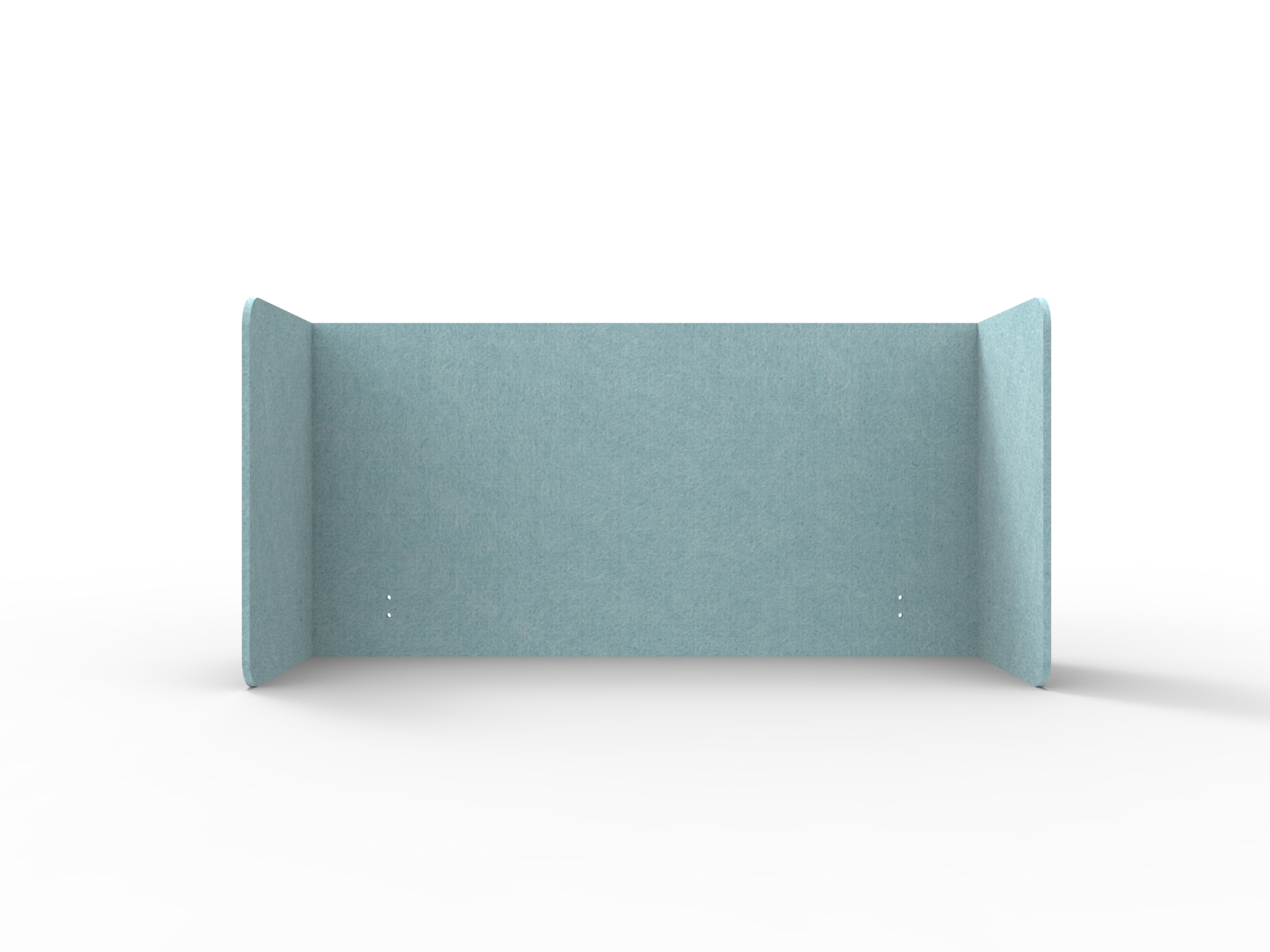 Rapidline Acouline Quarter Screen – Double End Wrap | Stream 240 | 600mm H × 2000mm W | 12mm | Suits 1200mm Desktop