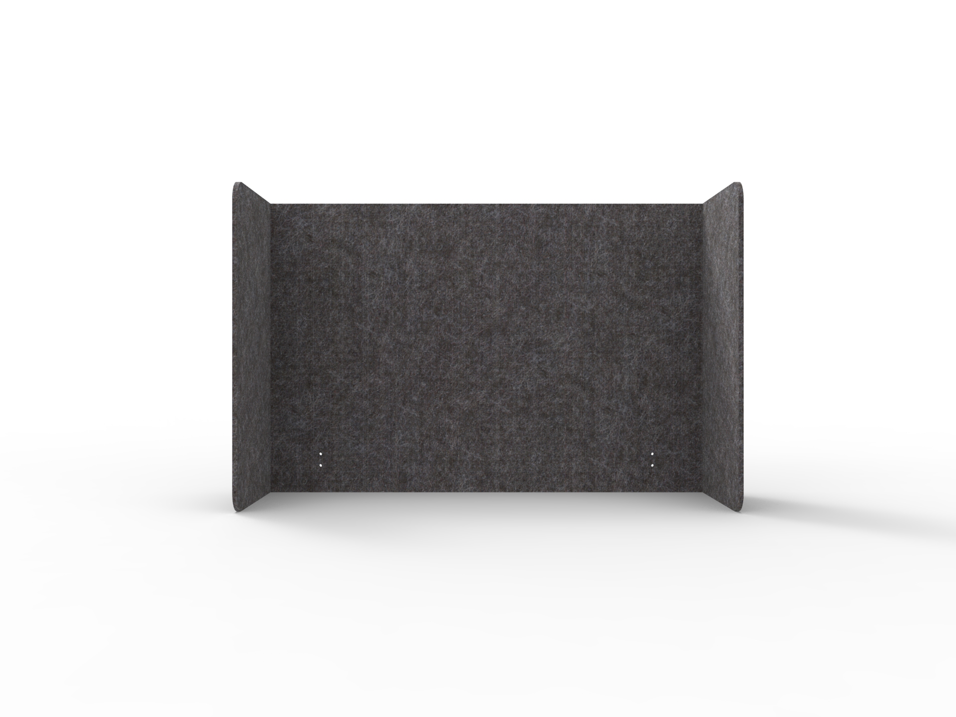 Rapidline Acouline Quarter Screen – Double End Wrap | 800mm H × 2000mm W | 12mm Acoustic Panel | Char