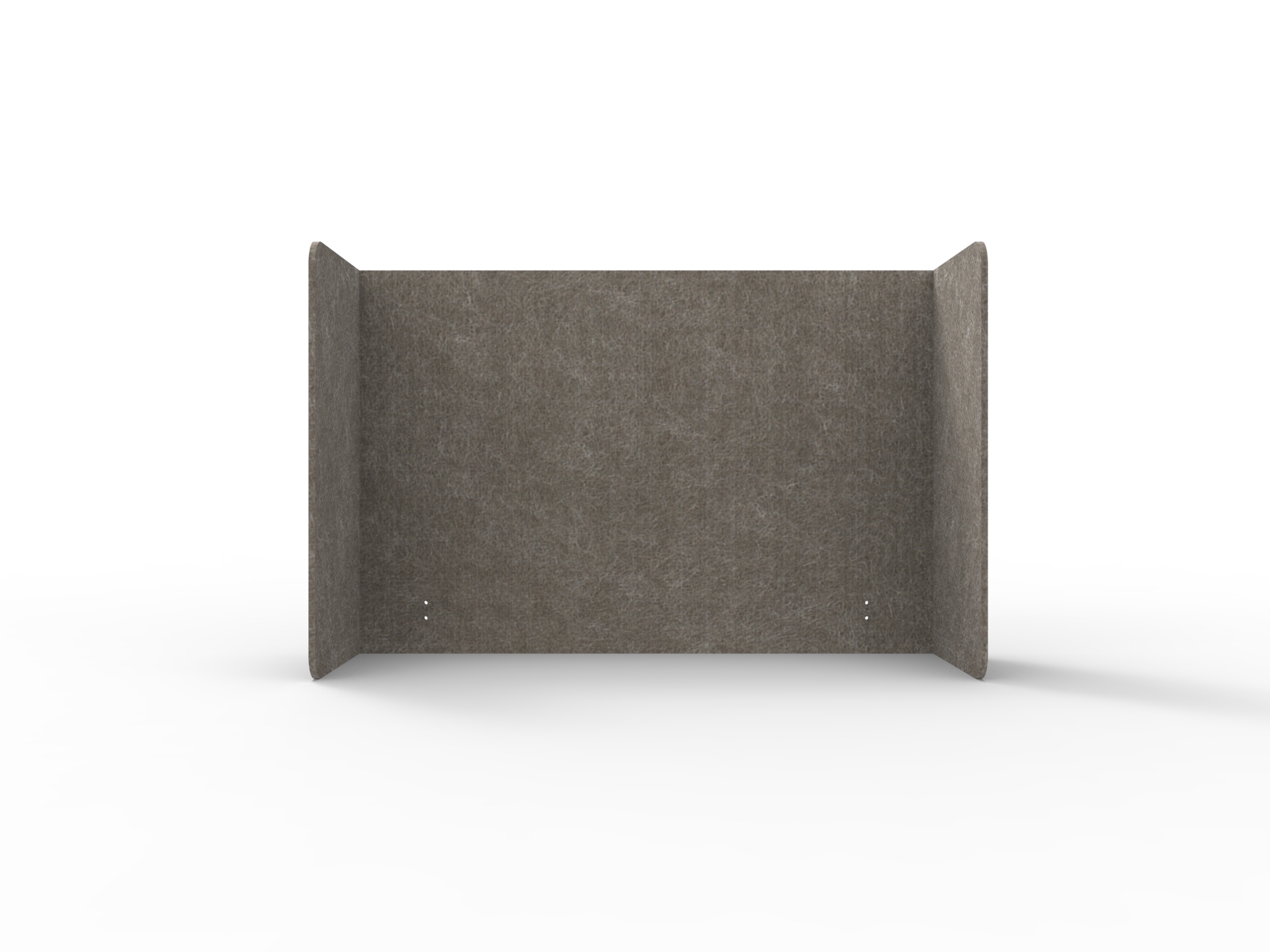 Acouline Double End Wrap Screen – Drift | 800mm H × 2000mm W | 12mm Thick | Suits 1200mm Desktops