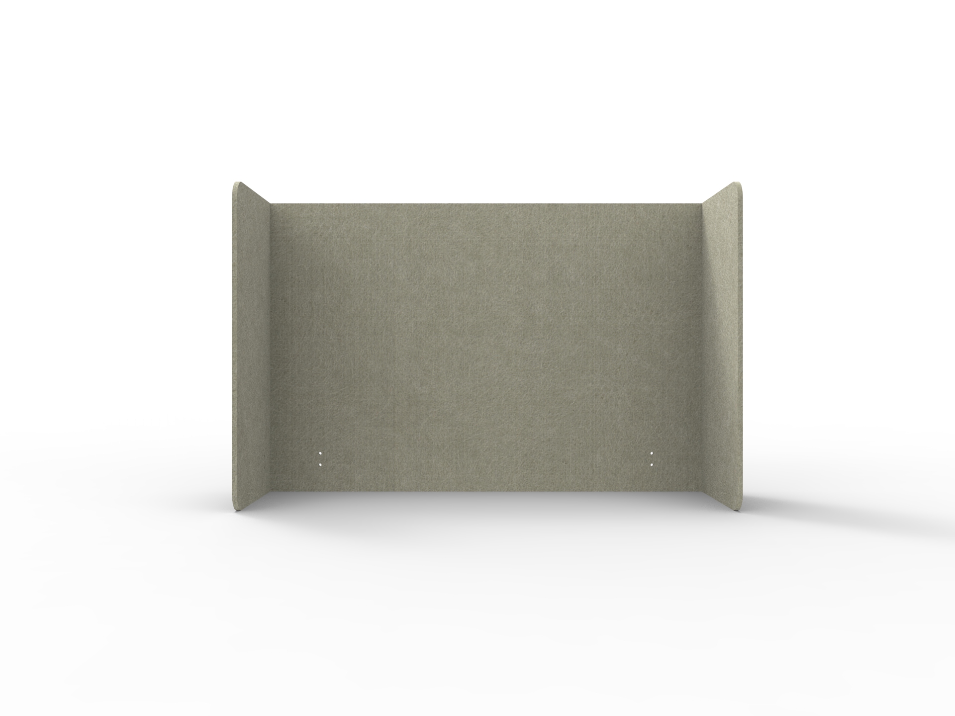 Acouline Double End Wrap Screen – Moss | 800mm H × 2000mm W | 12mm Thick | Suits 1200mm Desktops