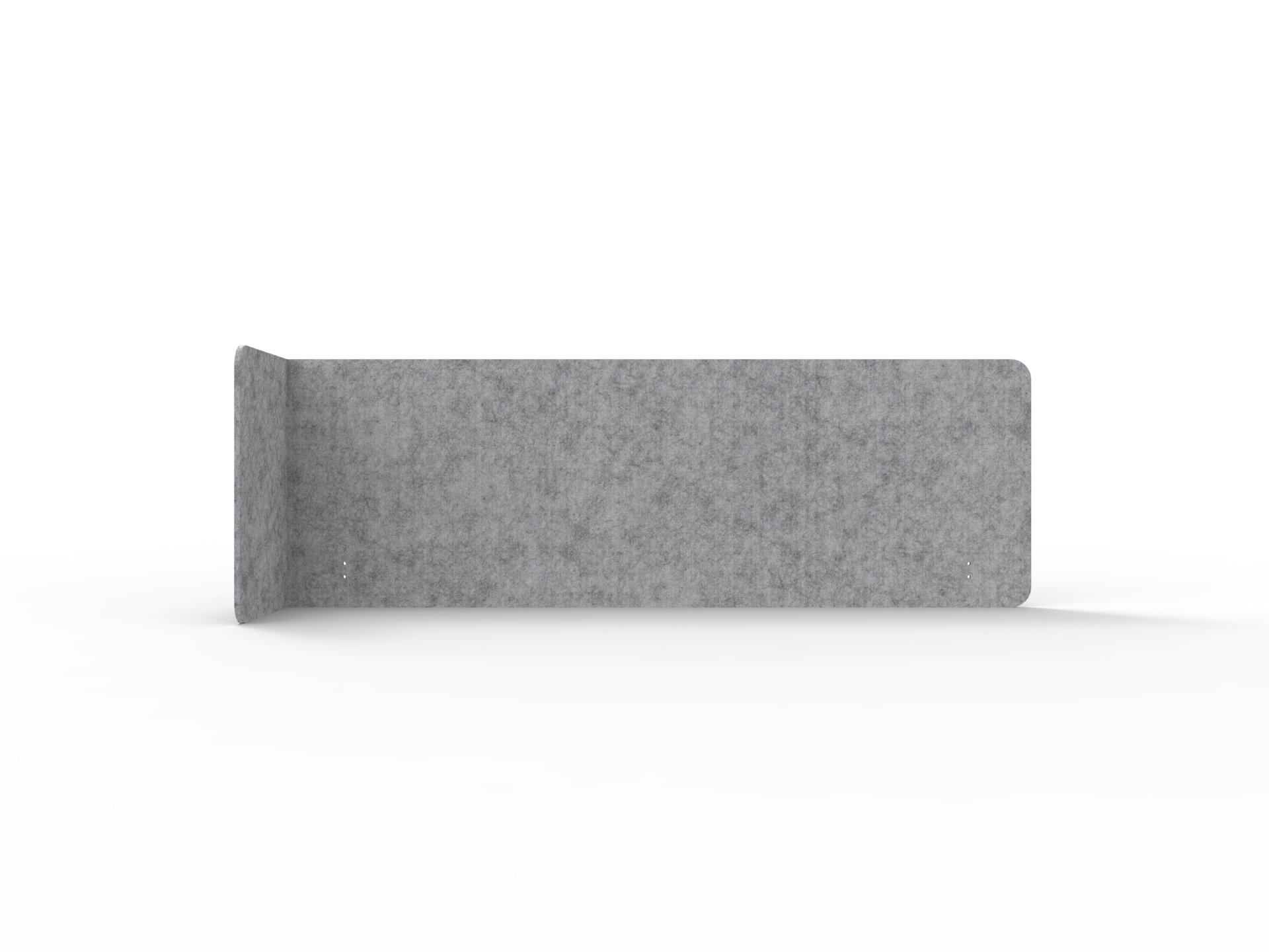Acouline Single End Wrap Quarter Screen – Left Return | Flint | 12mm | 1800mm Worktop | 600mm H