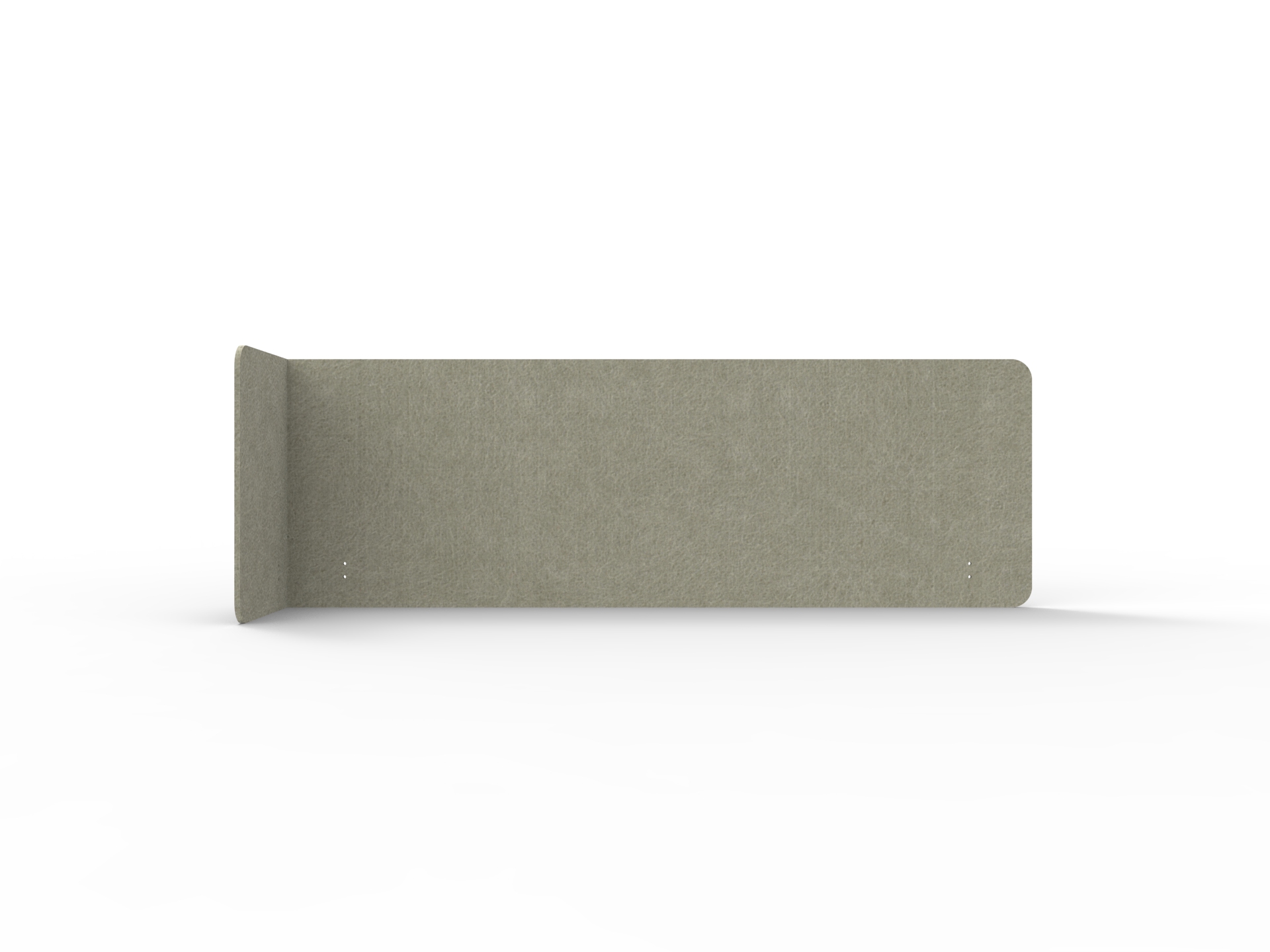 Rapidline Acouline Quarter Screen – Single End Wrap Left Return | Moss | 24mm Thick | 600mm H × 2200mm W (Suits 1800mm Worktop)