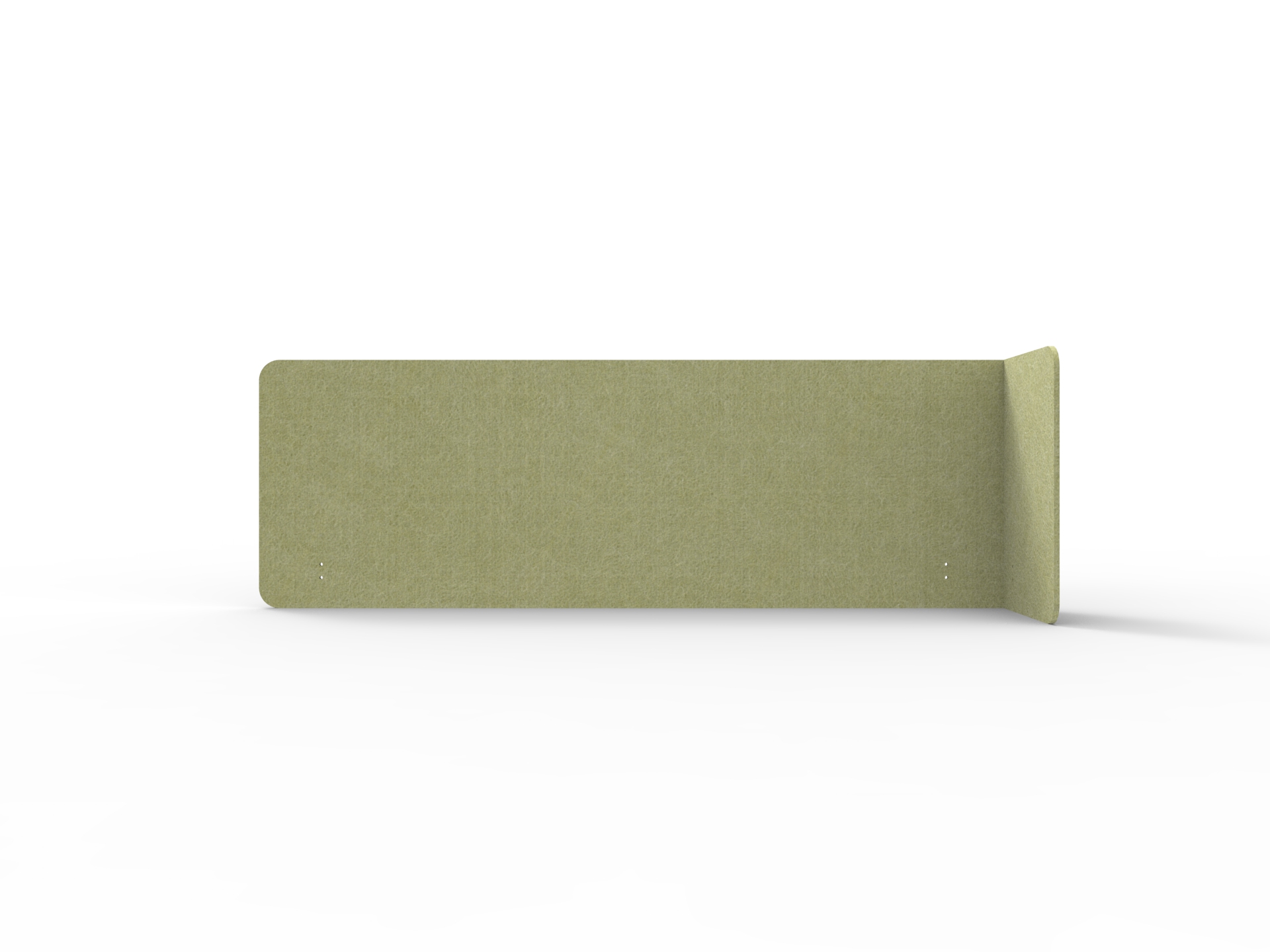 Acouline Quarter Screen – Single End Wrap, Right Return | Fern | 24mm × 600mm H (Fits 1800mm Worktops)