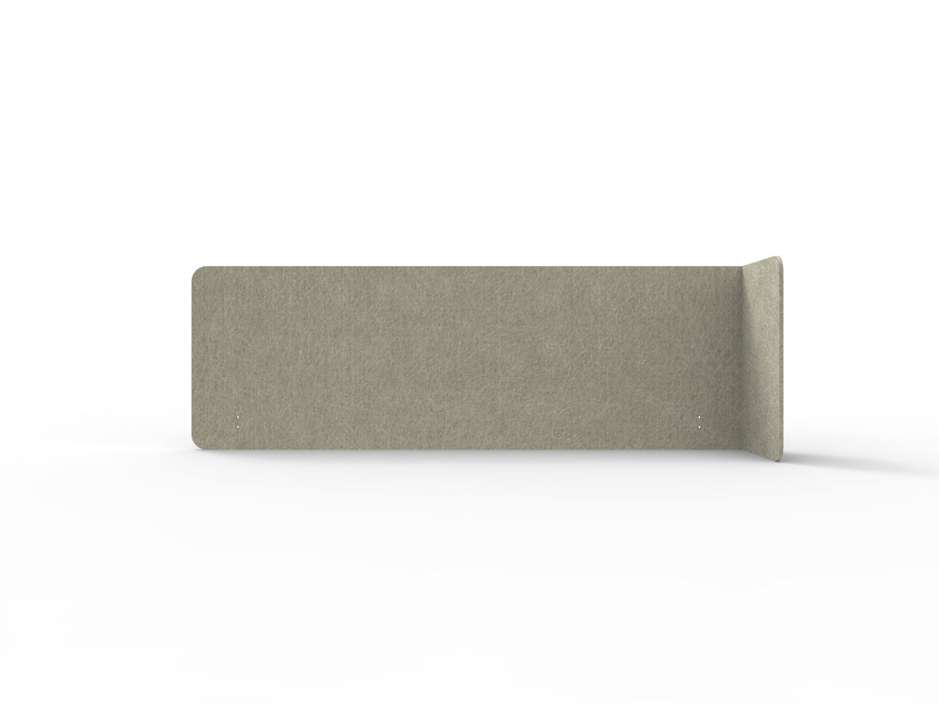 Rapidline Acouline Quarter Screen – Single End Wrap, Right Return | Moss 090 | 12mm | 600mm Height | Fits 1800mm Worktop