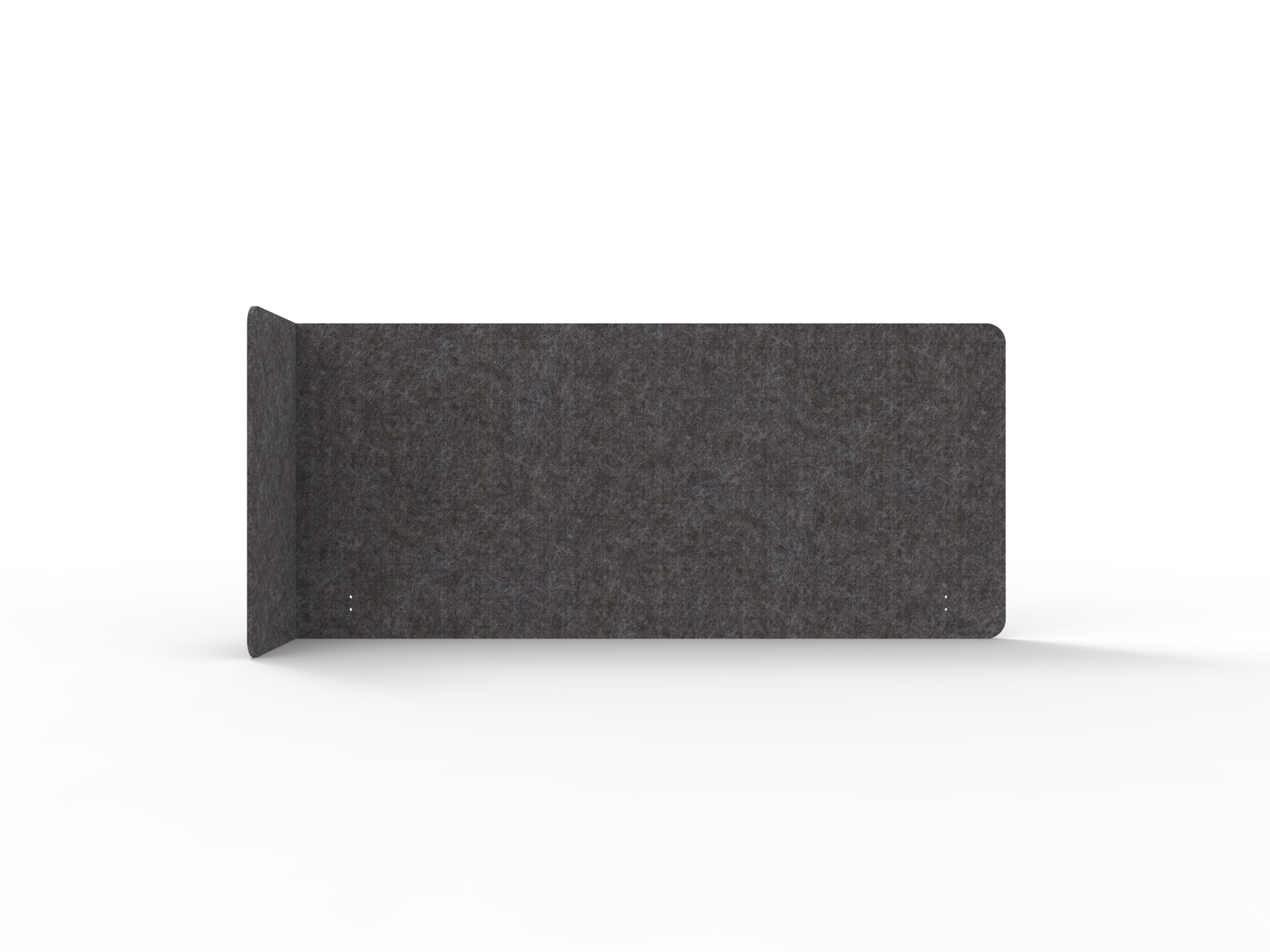 Rapidline Acouline Quarter Screen – Single End Wrap Left Return | Char 040 | 12mm | 800mm Height | Suits 1800mm Worktop