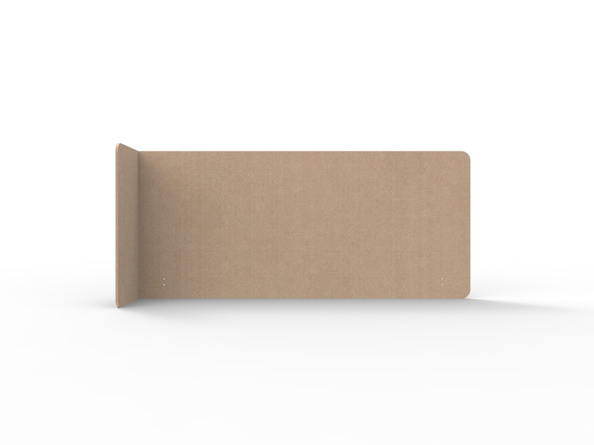 Acouline Quarter Screen – Single End Wrap Left Return – Clay | Rapidline Furniture