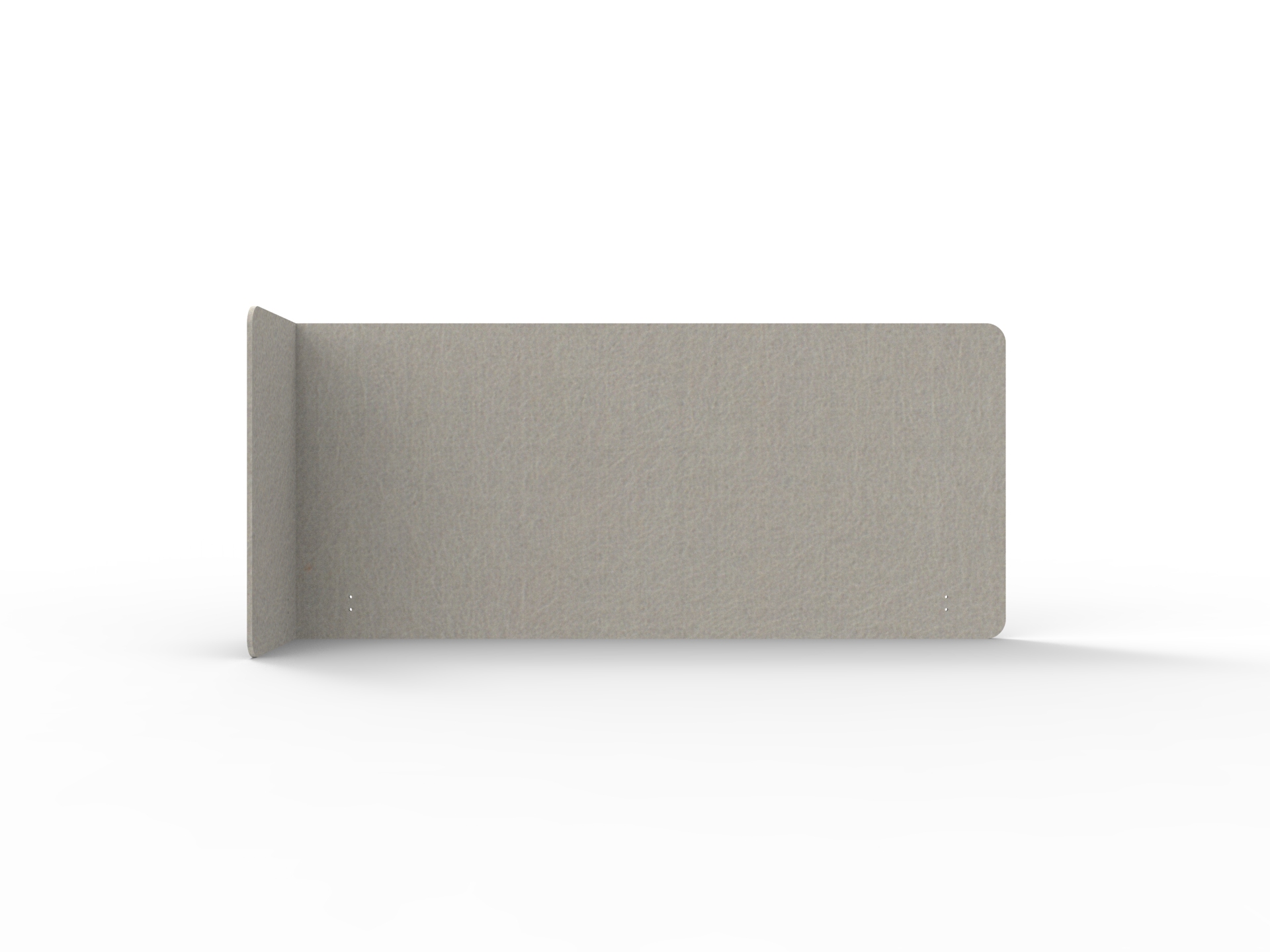 Acouline Quarter Screen – Single End Wrap, Left Return | Mist 500 | 24mm Thick | 800mm H | Fits 1800mm Worktop