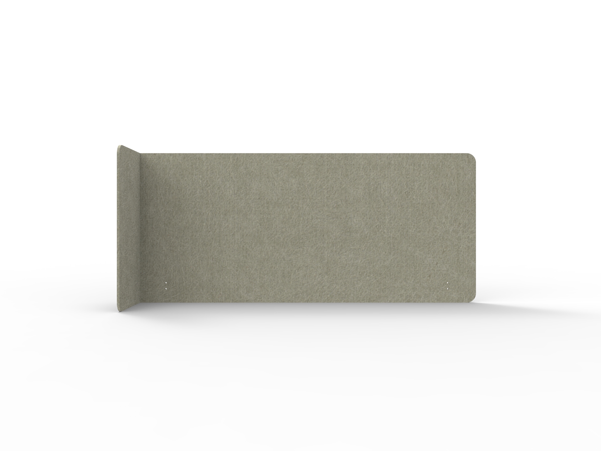 Acouline Quarter Screen – Single End Wrap, Left Return | Moss | 24mm × 800mm | 1800mm Worktop
