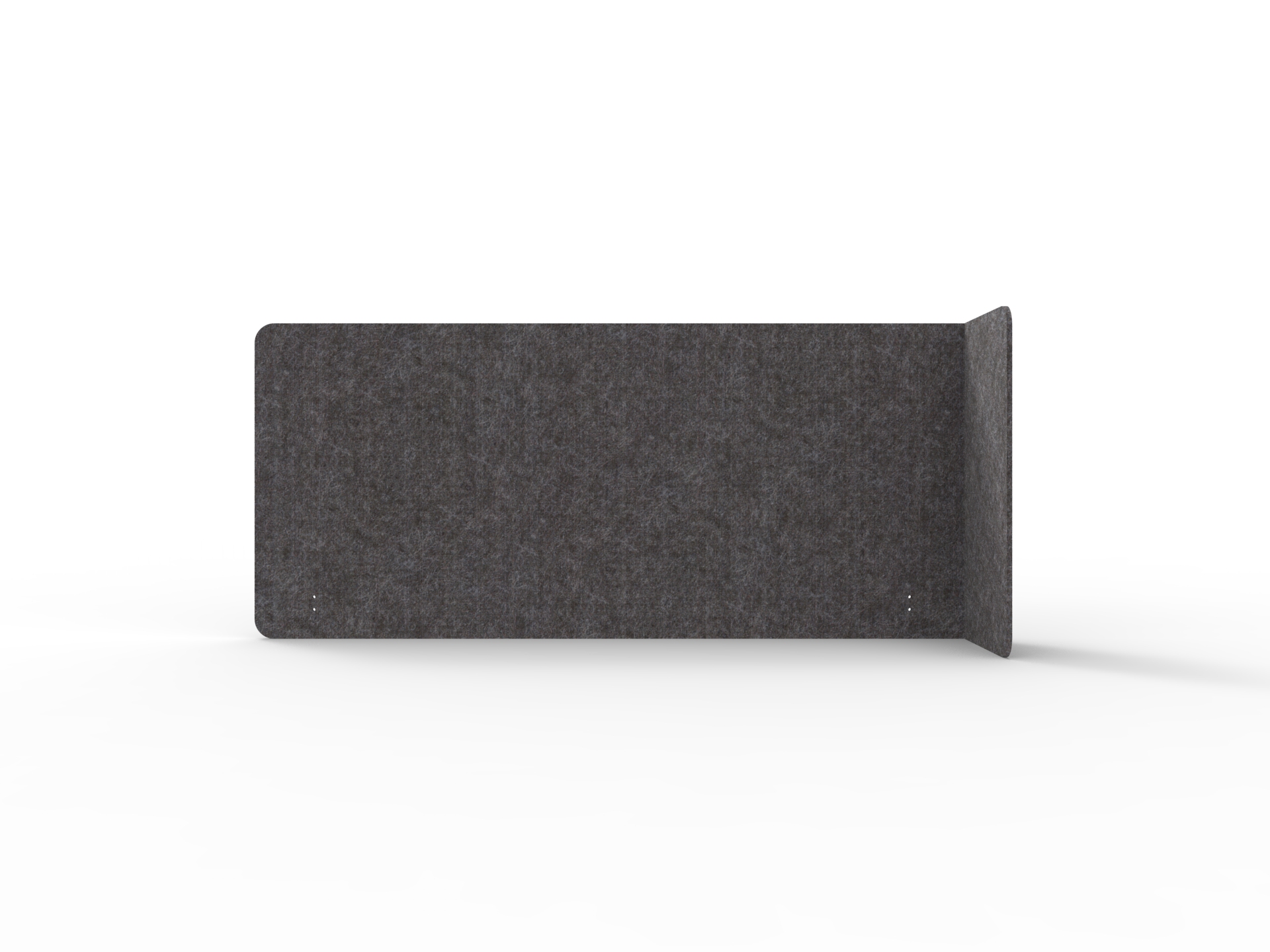 Rapidline Acouline Quarter Screen – Single End Wrap, Right Return – Char | 12mm × 800mm | Suits 1800mm Worktop