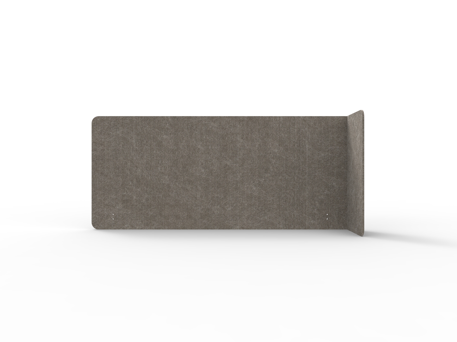 Rapidline Acouline Single End Wrap Quarter Screen – Right Return – Drift 130 | 12mm | 800mm H | Fits 1800mm Worktop