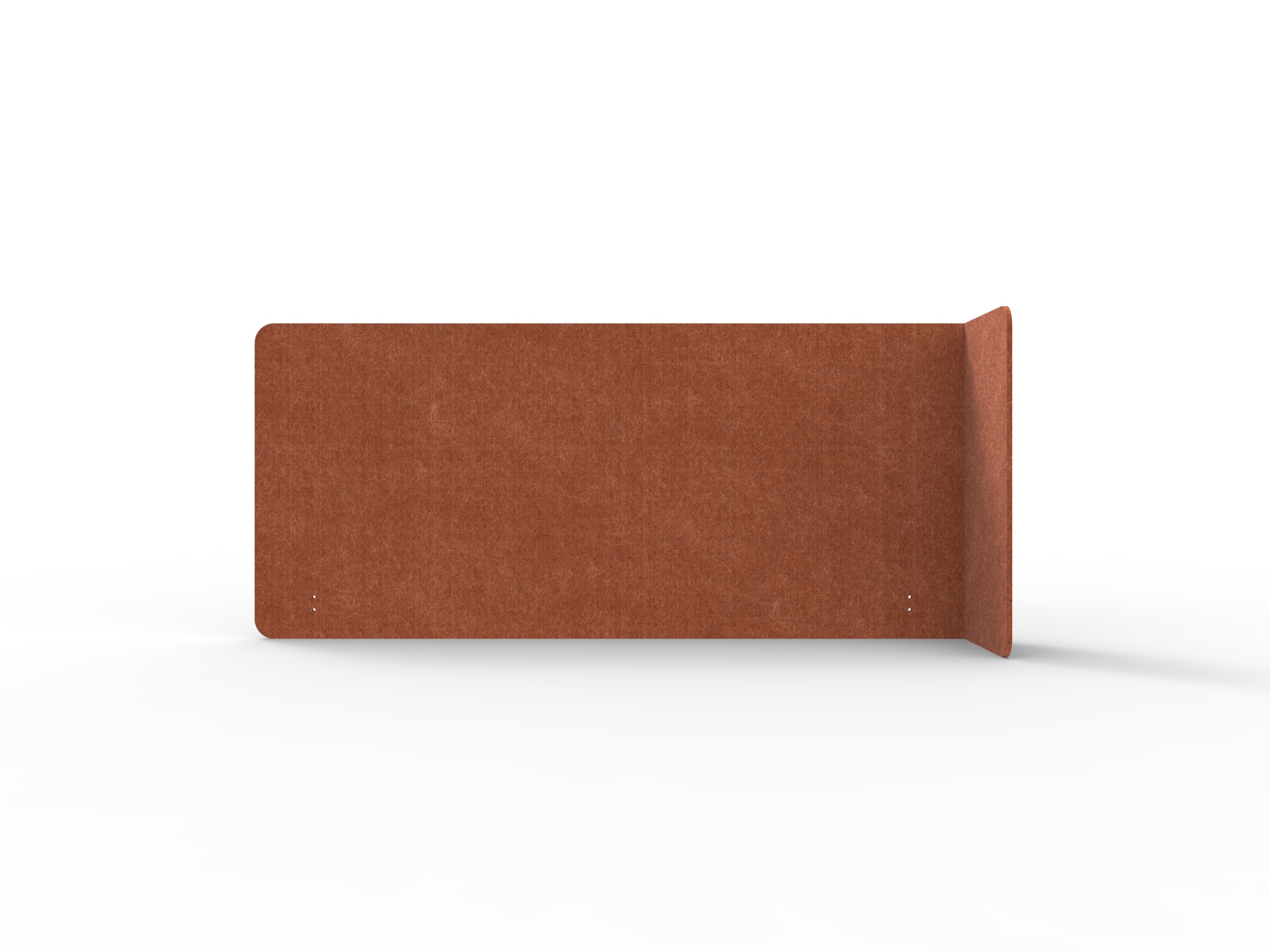 Rapidline Acouline Single End Wrap Quarter Screen – Right Return – Ember 120 | 12mm | 800mm H | Fits 1800mm Worktop