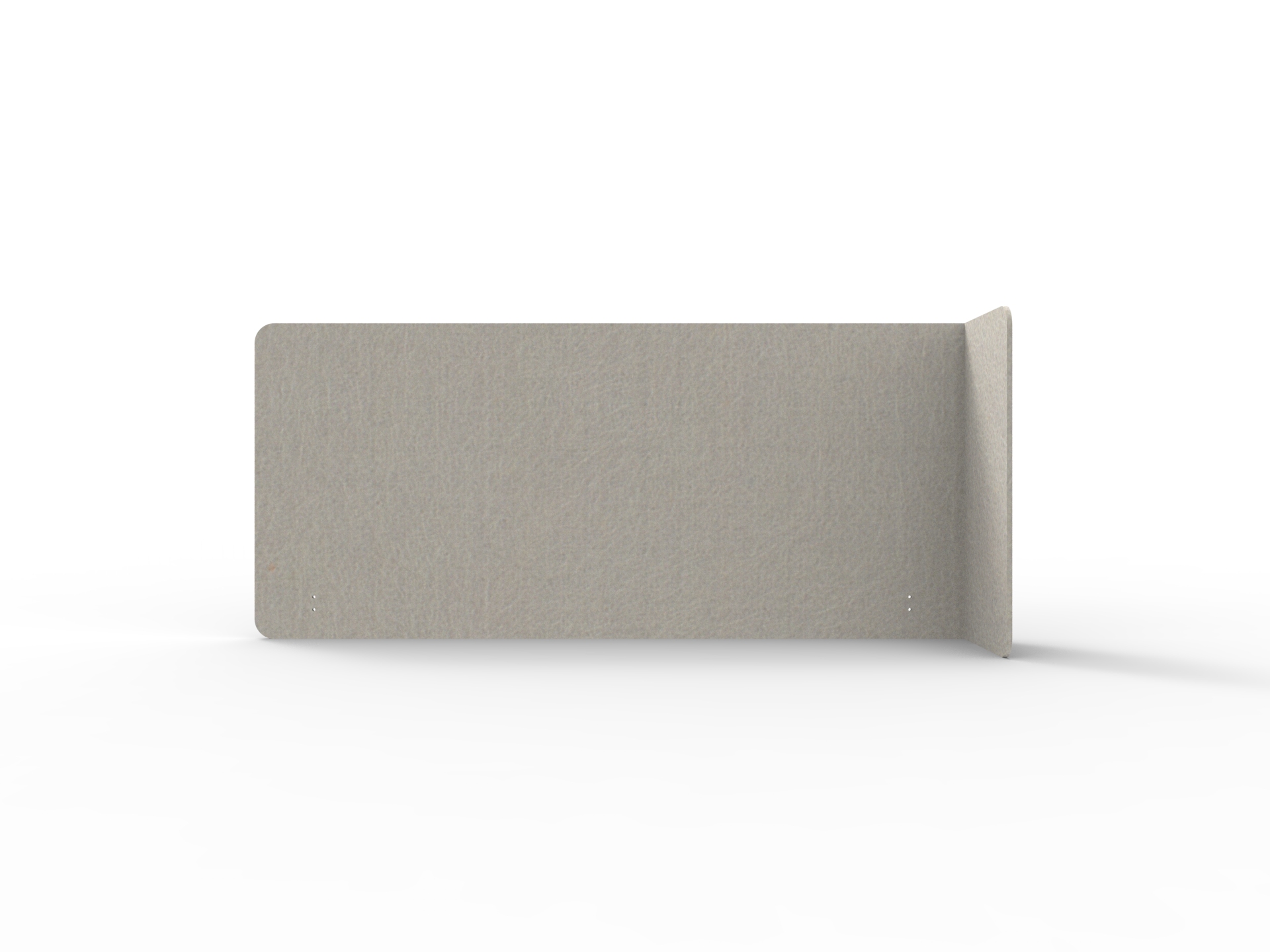 Rapidline Acouline Quarter Screen – Single End Wrap, Right Return | Mist 500 | 12mm | 800mm H × 2200mm W (Fits 1800mm Worktop)